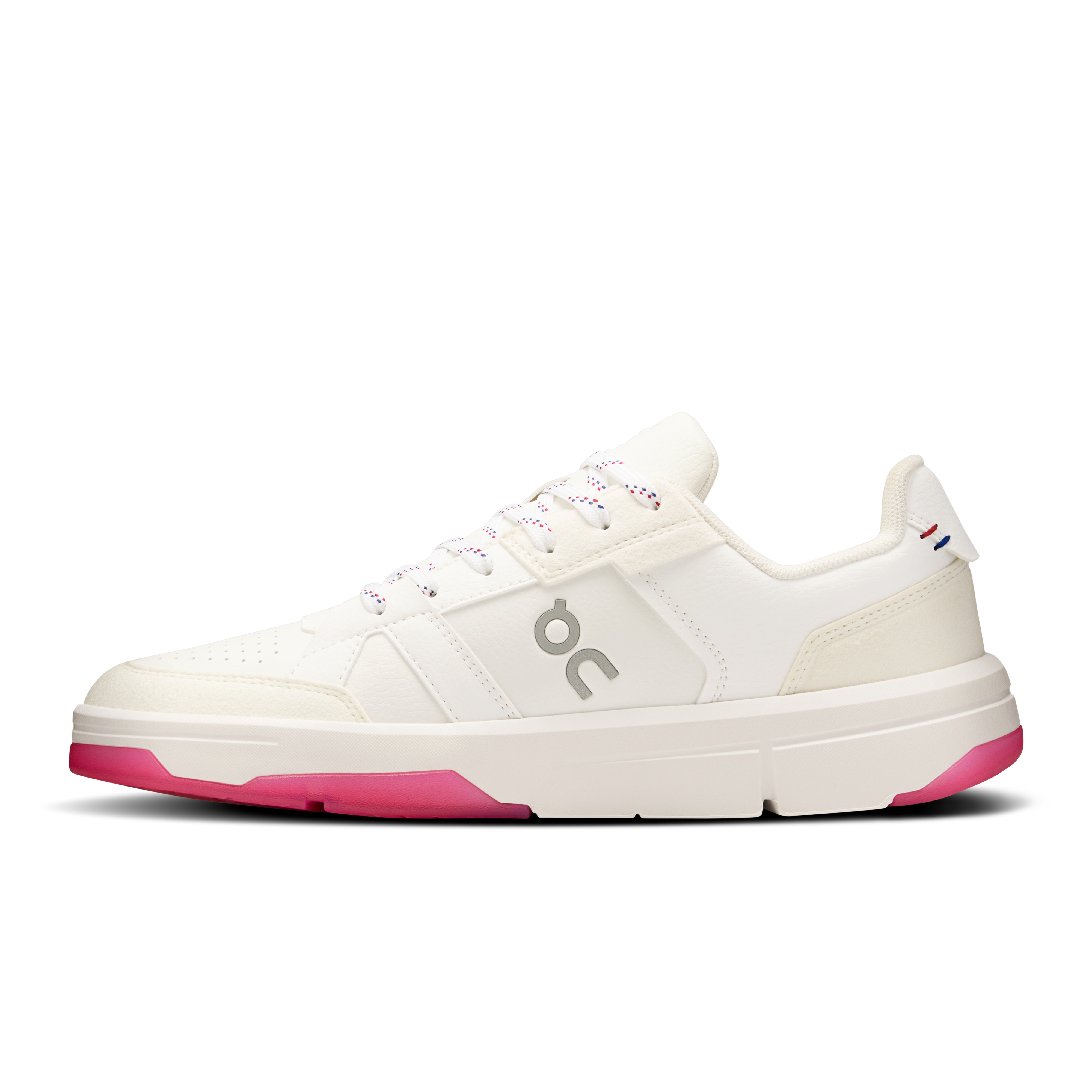 On THE ROGER Clubhouse White & Grenadine Women Tennis Shoes