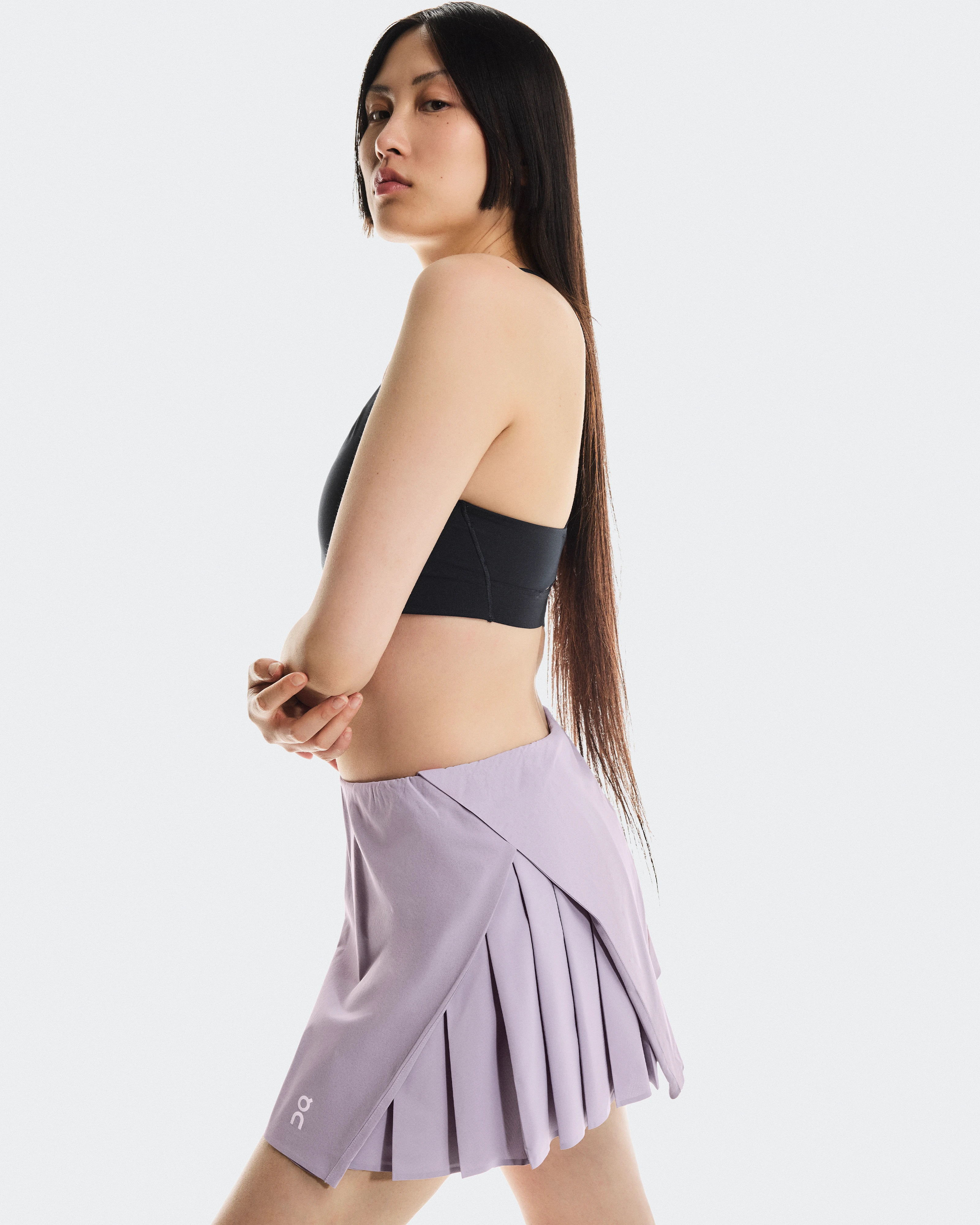 On Court Skirt Side Pleat Lilac Women Skirts
