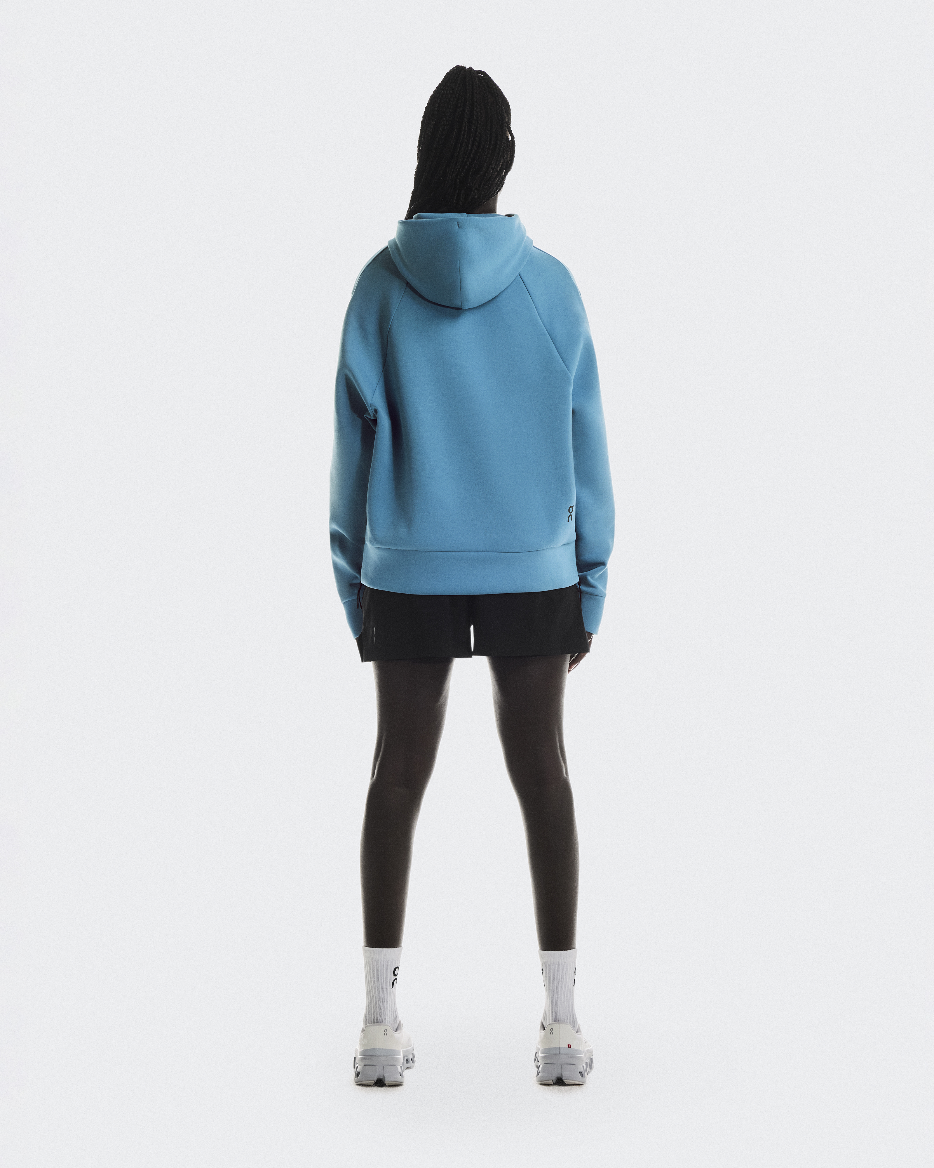 【FEPL】★男女兼用★24AW MTOR AUTHENTIC HOODIE Silver Gray Mélange Cashmere Relaxed Fit Box Zip Hoody