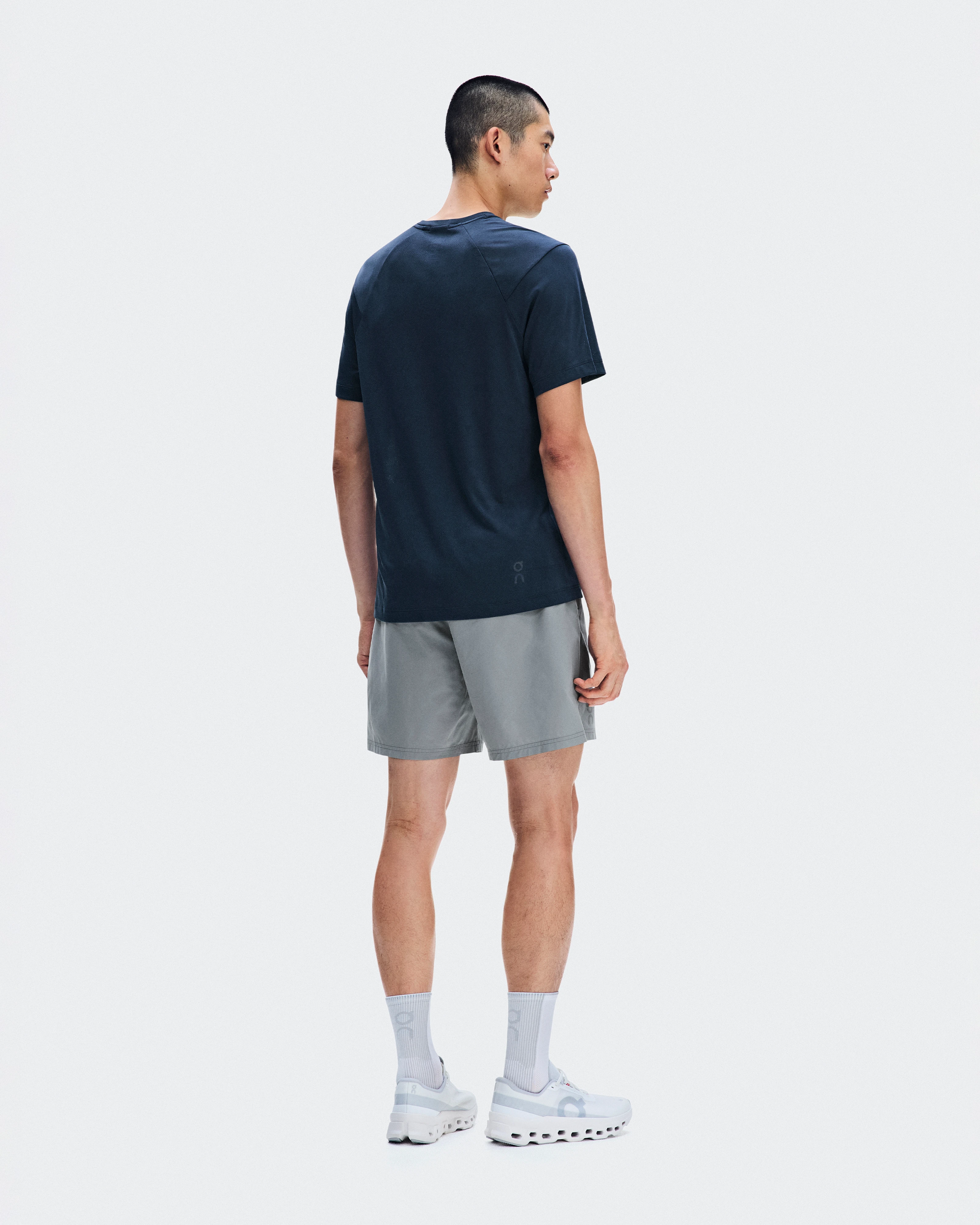 On Core-T Grid Navy Hombre Camisetas