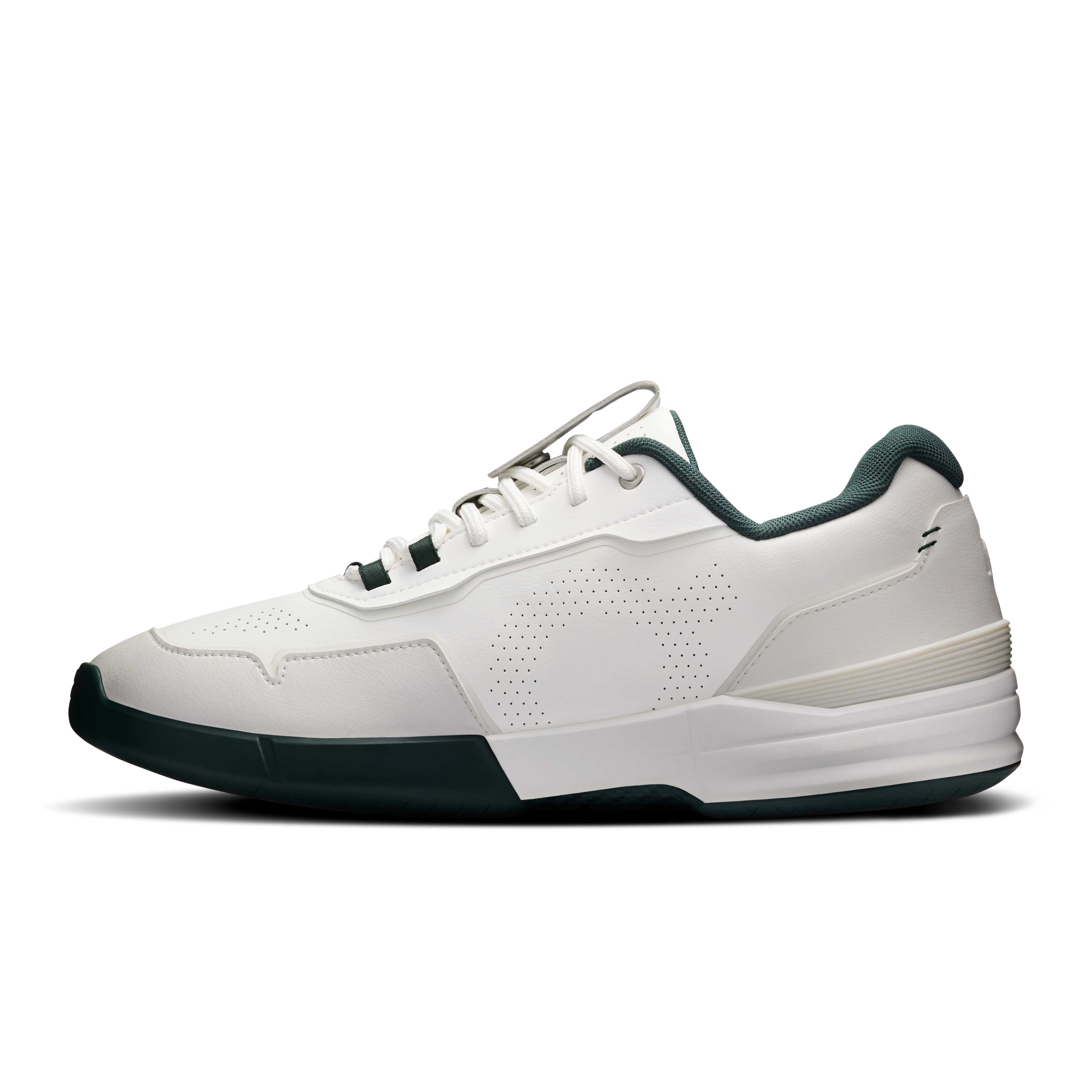 On THE ROGER Pro LDN White & Evergreen Men Tennis Shoes