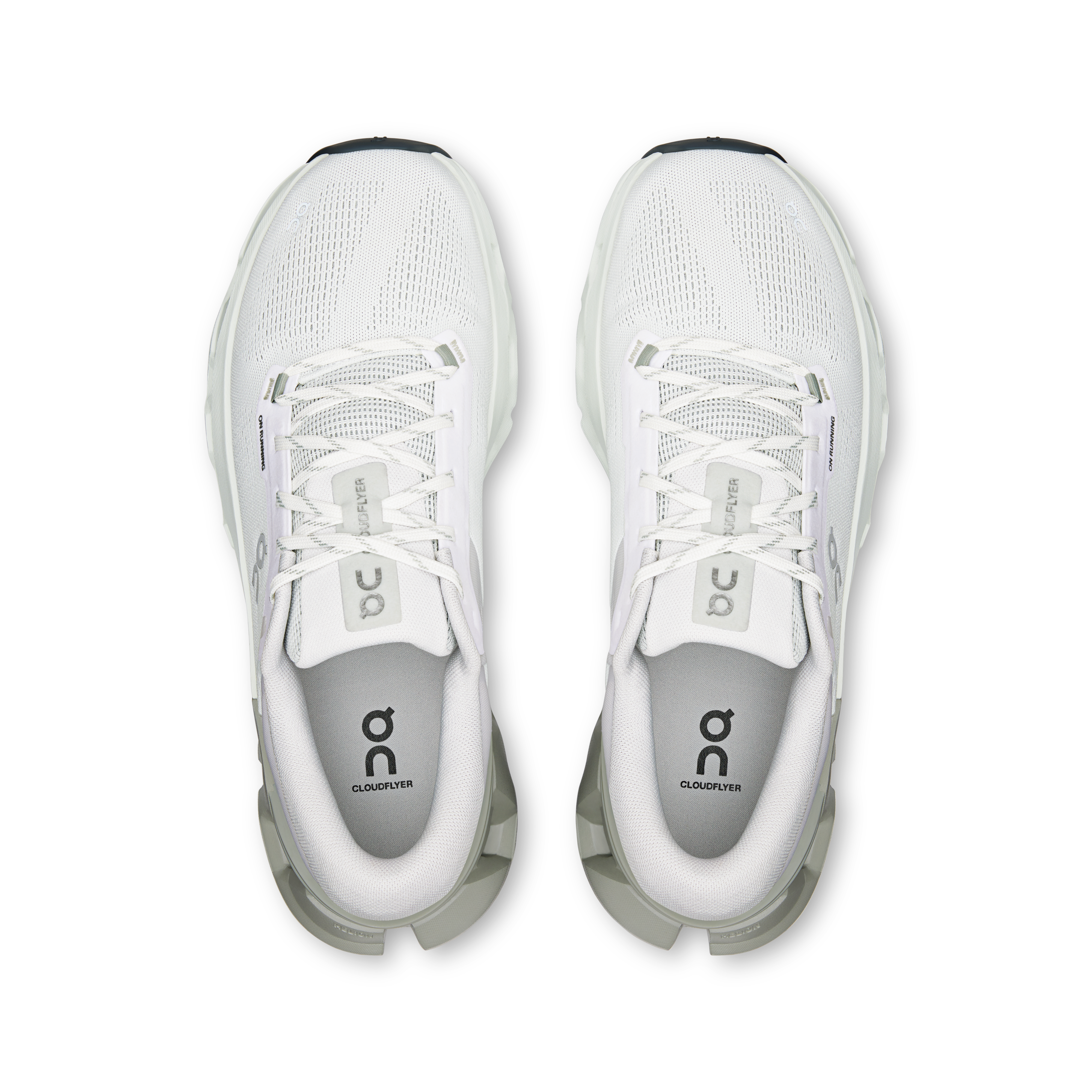 On Cloudflyer 5 Ivory & Tin Men Road running Shoes