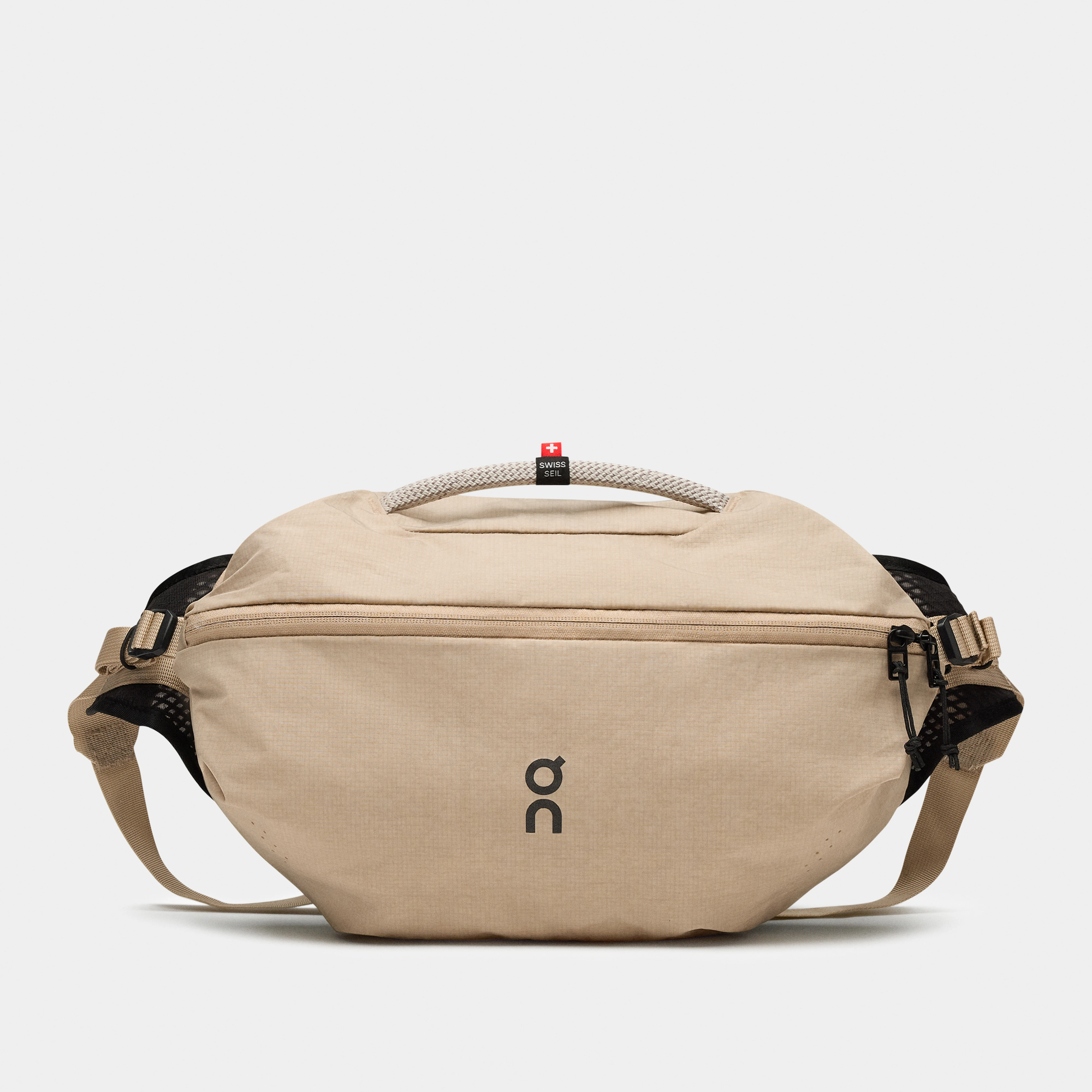 On Sling Pack 9L Beige Schwarz Unisex Unisex – Strassenlauf, Oversized-Umhängetasche, Sicherer Sitz Taschen