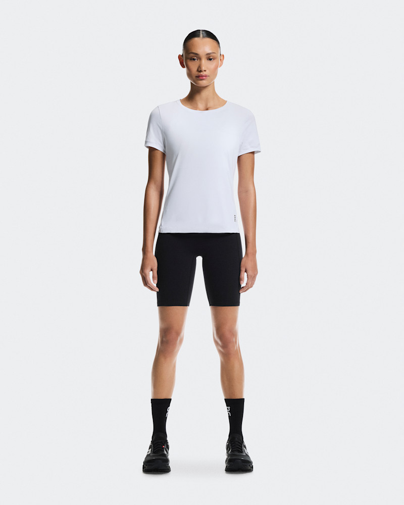 On Women's Studio-T Short-Sleeve Shirt in White, Size: Small, Polyester