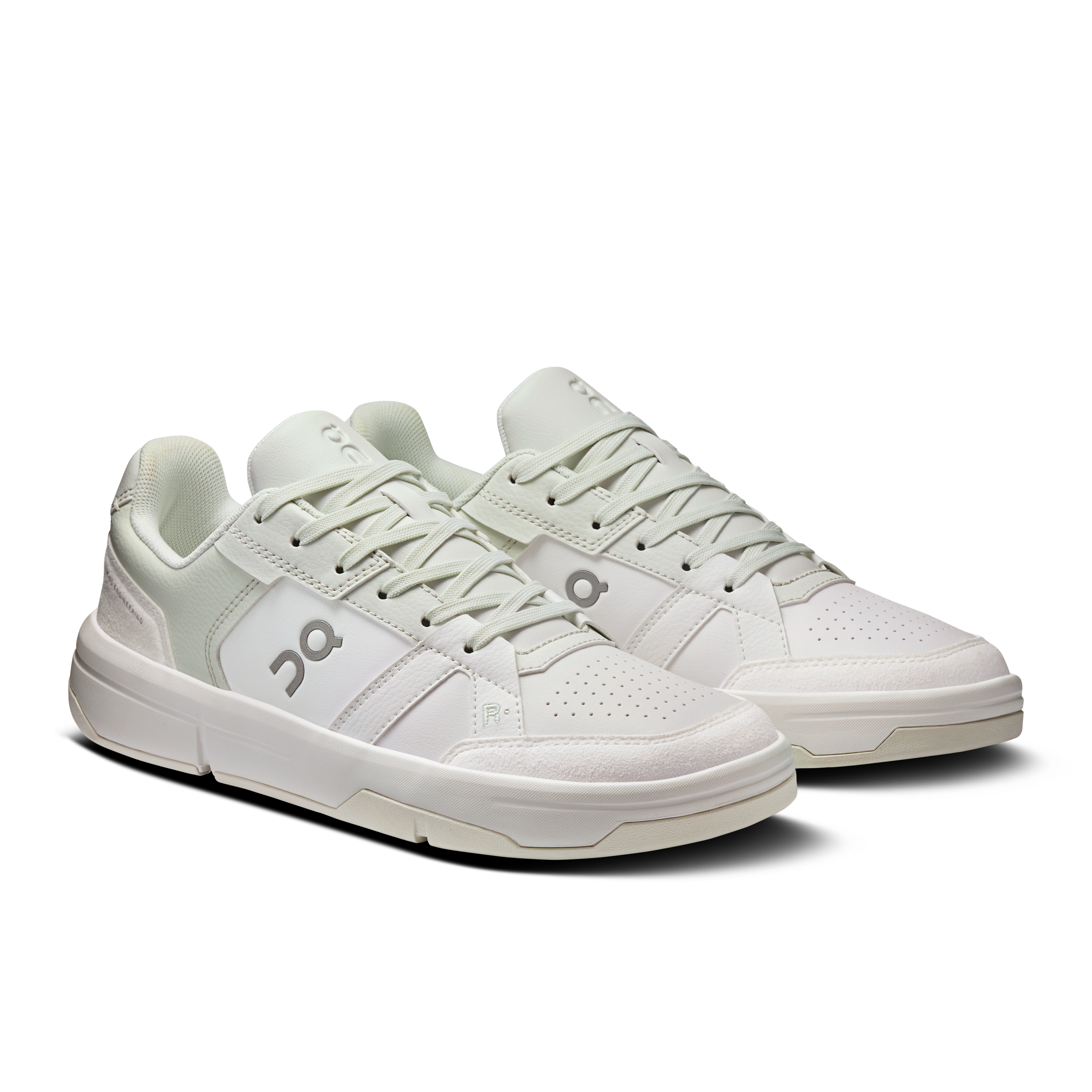 On THE ROGER Clubhouse White & Iceberg Women Tennis Shoes