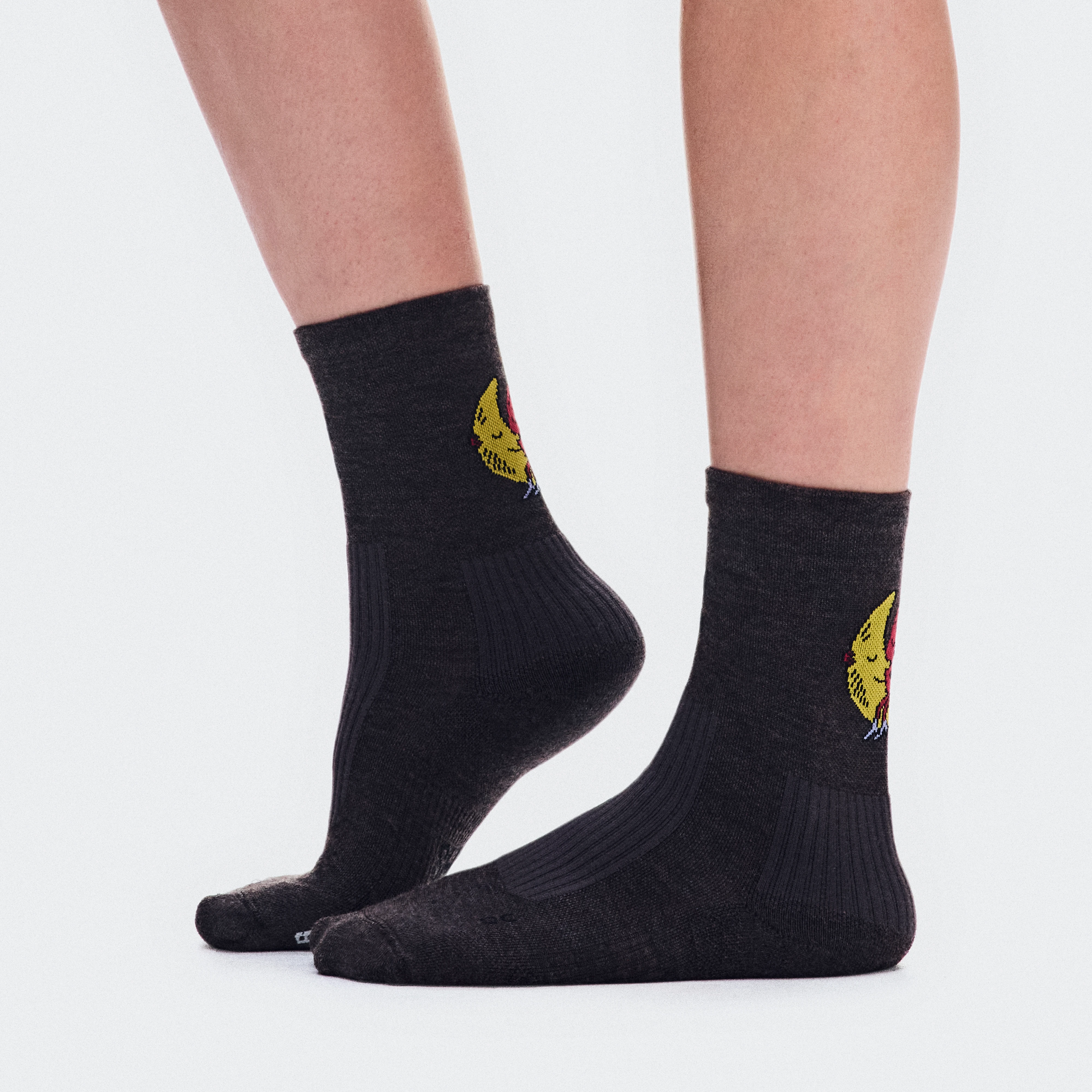 On Merino Sock SHG Brown Unisex – Outdoor adventures, all-day wear Socks