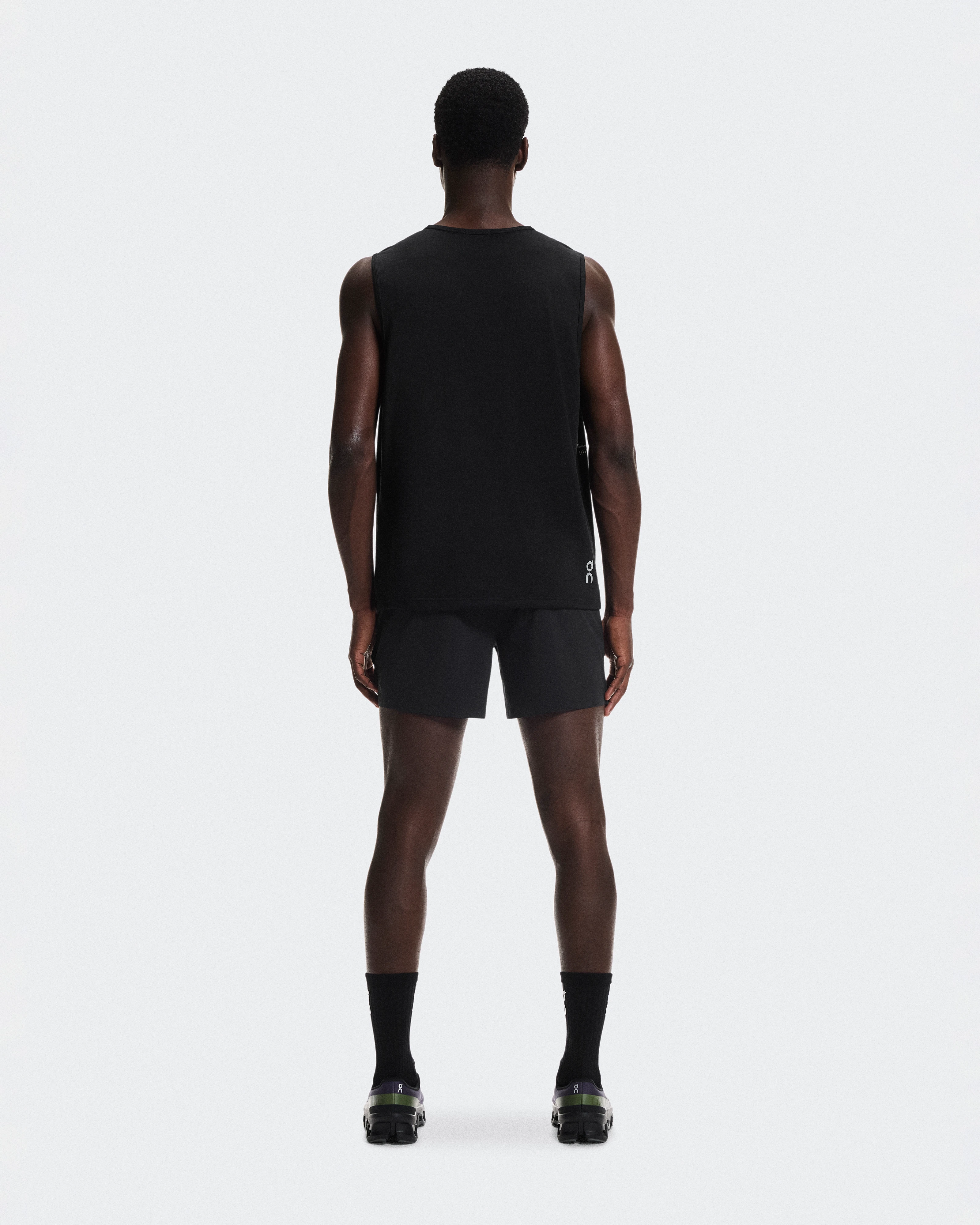 On On Run Tank Black Men Tops and t-shirts