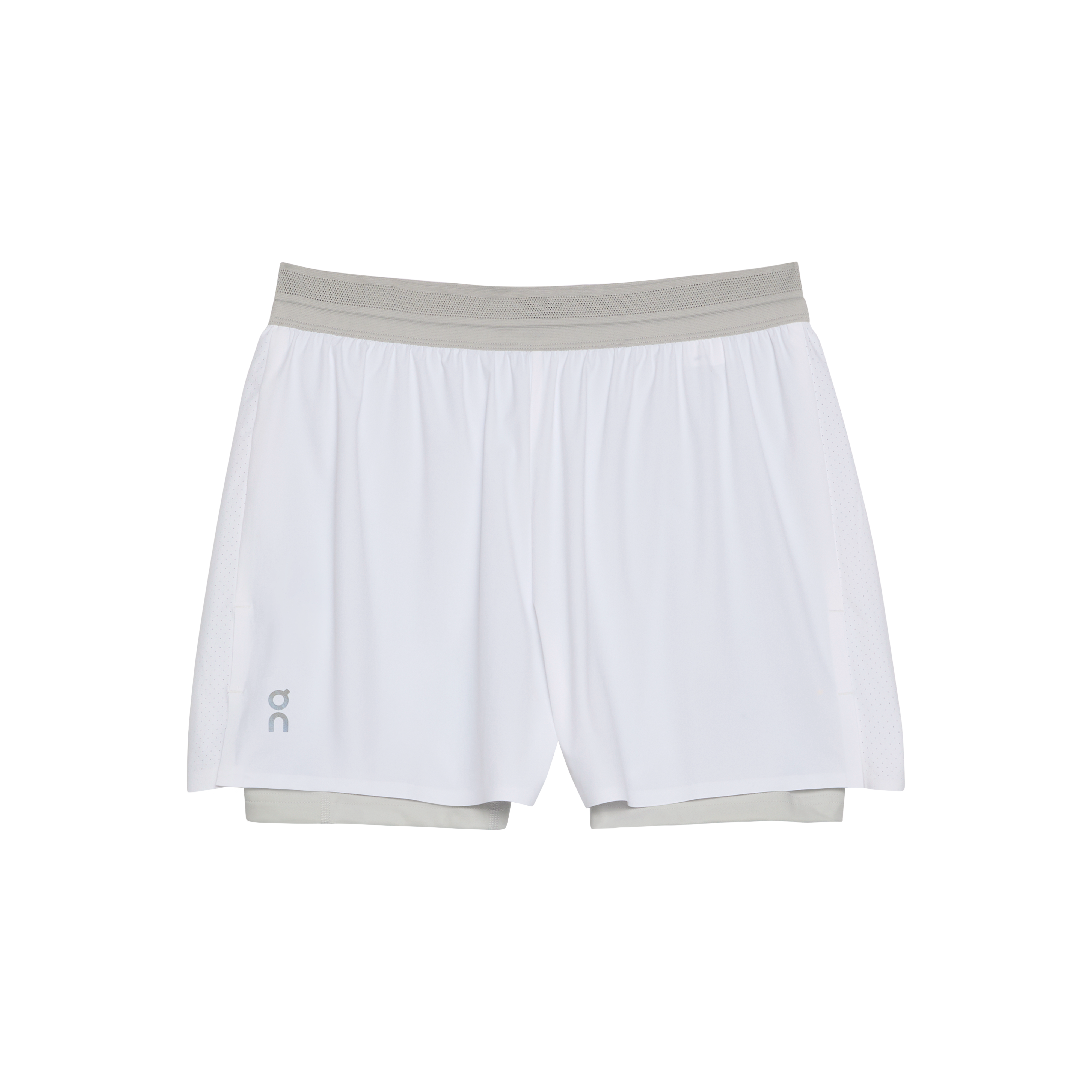 3" Performance 2/1 Shorts in White Glacier