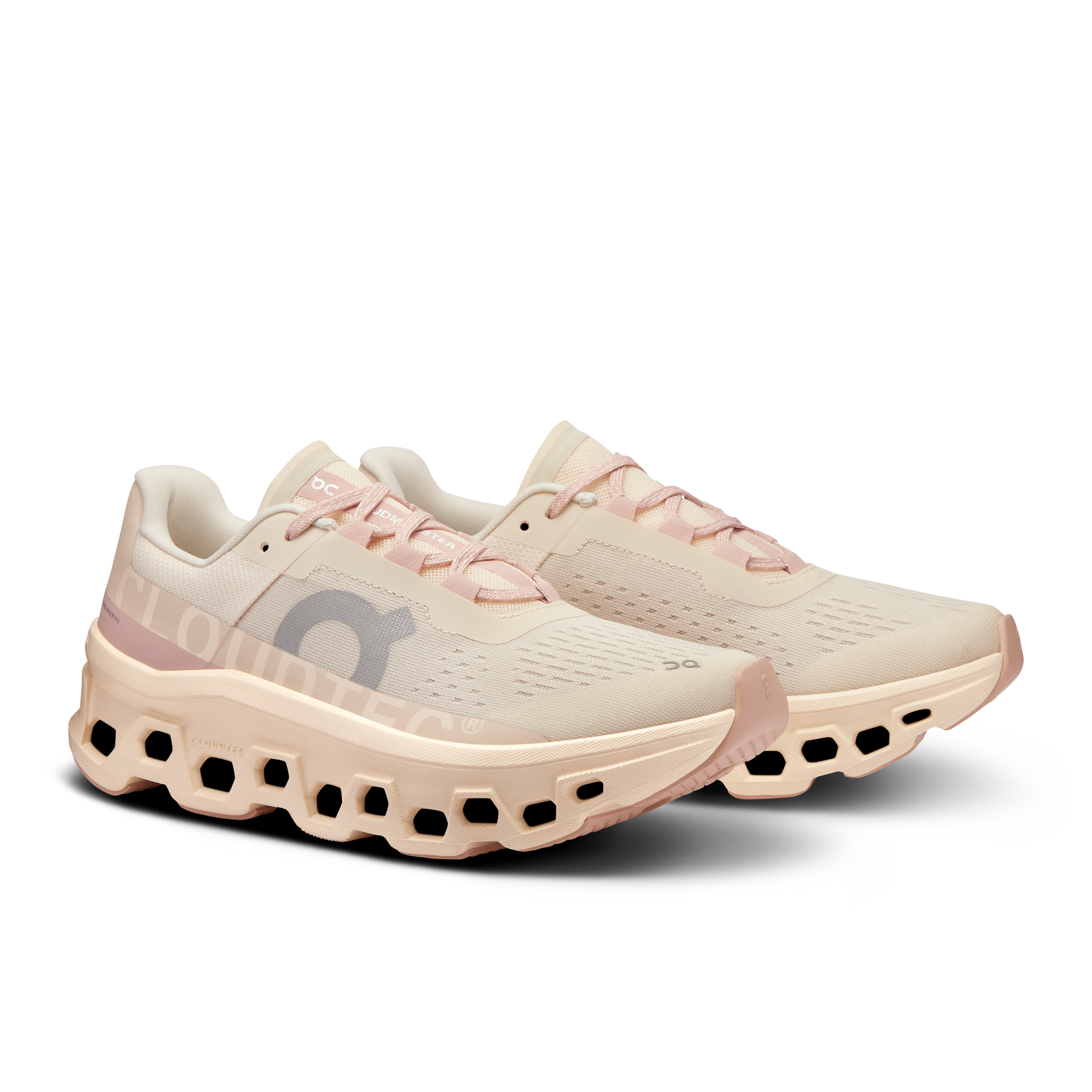 On Cloudmonster Moon & Fawn Women Road running Shoes