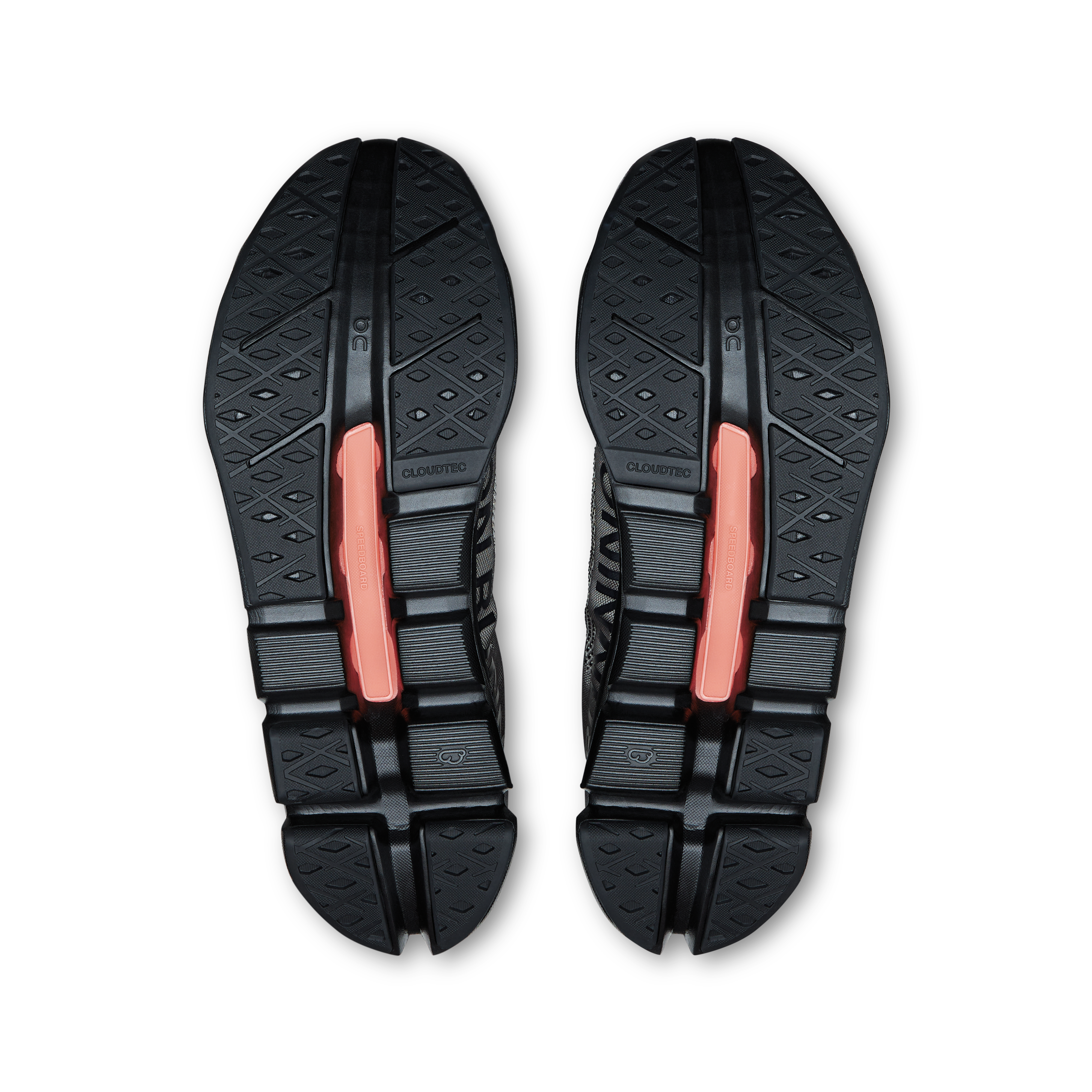 On Cloudflow 5 Black & Black ウィメンズ ロードランニング シューズ