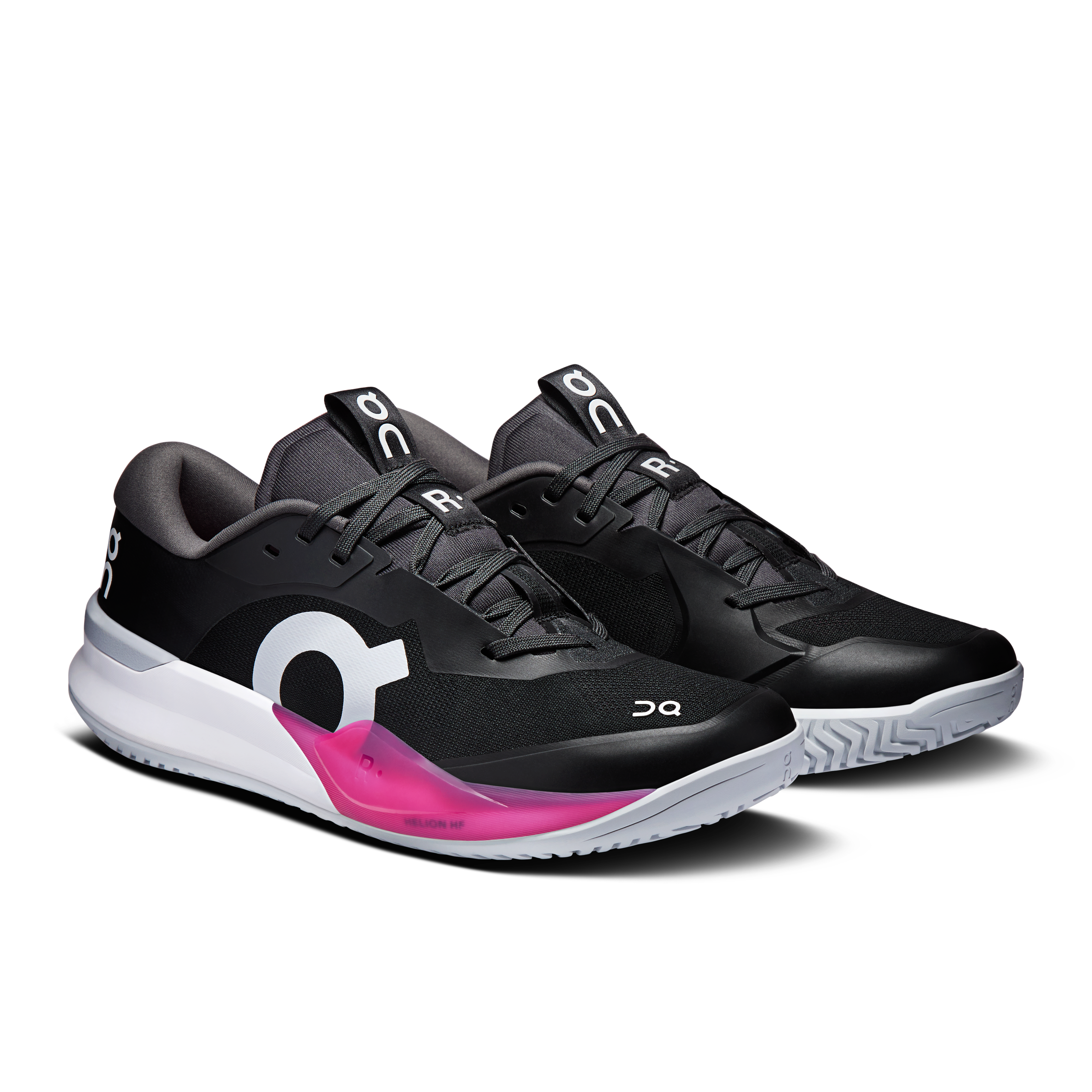 On THE ROGER Pro 3 Clay Black & Pink Men Tennis Shoes