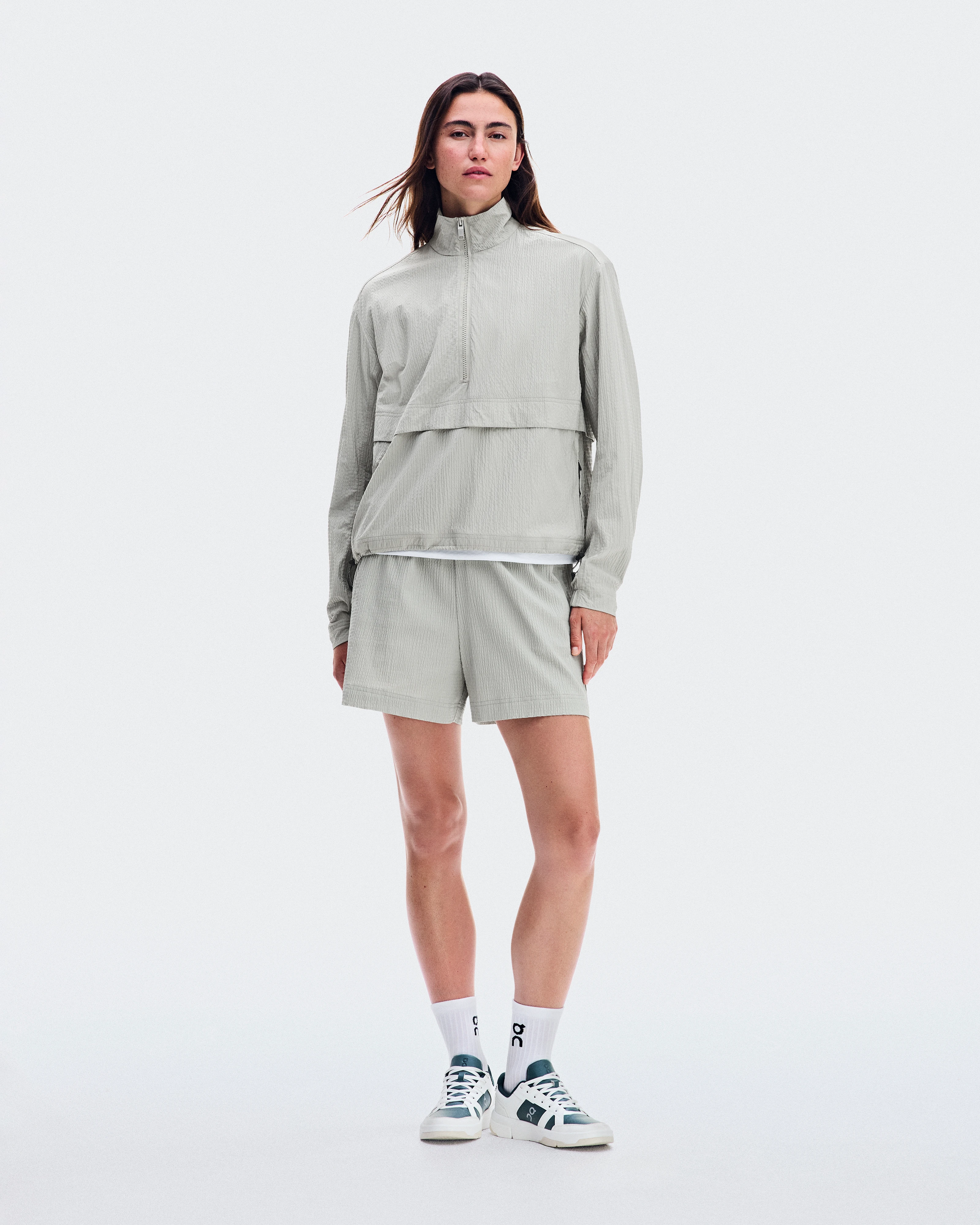 On Courtside 1/2 Zip Eaze Brume Femme Sweats à capuche et sweats