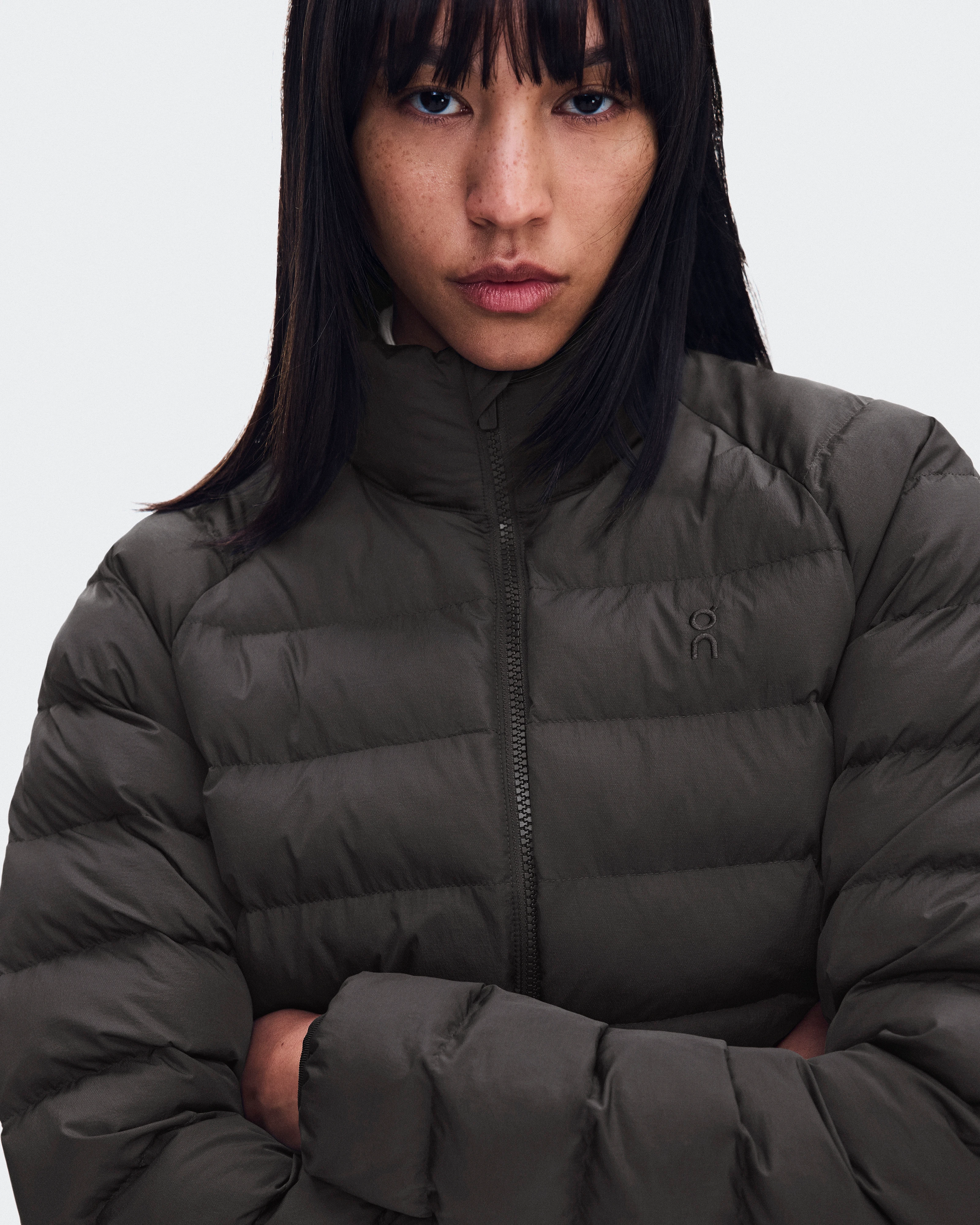 On Ascent Puffer Jacket Espresso Mujer Chaquetas