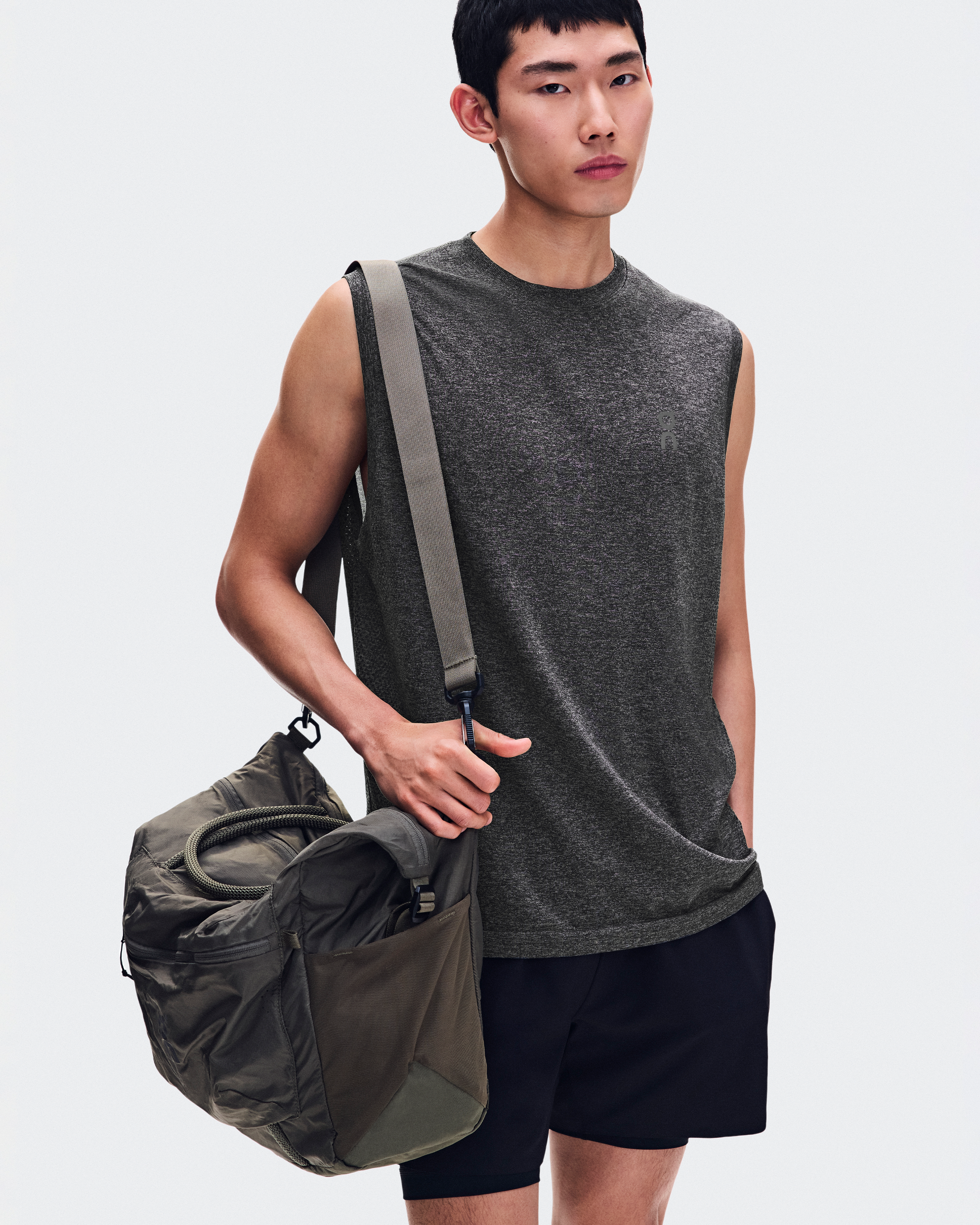 Train Flex TankMen / Ember Heather / S