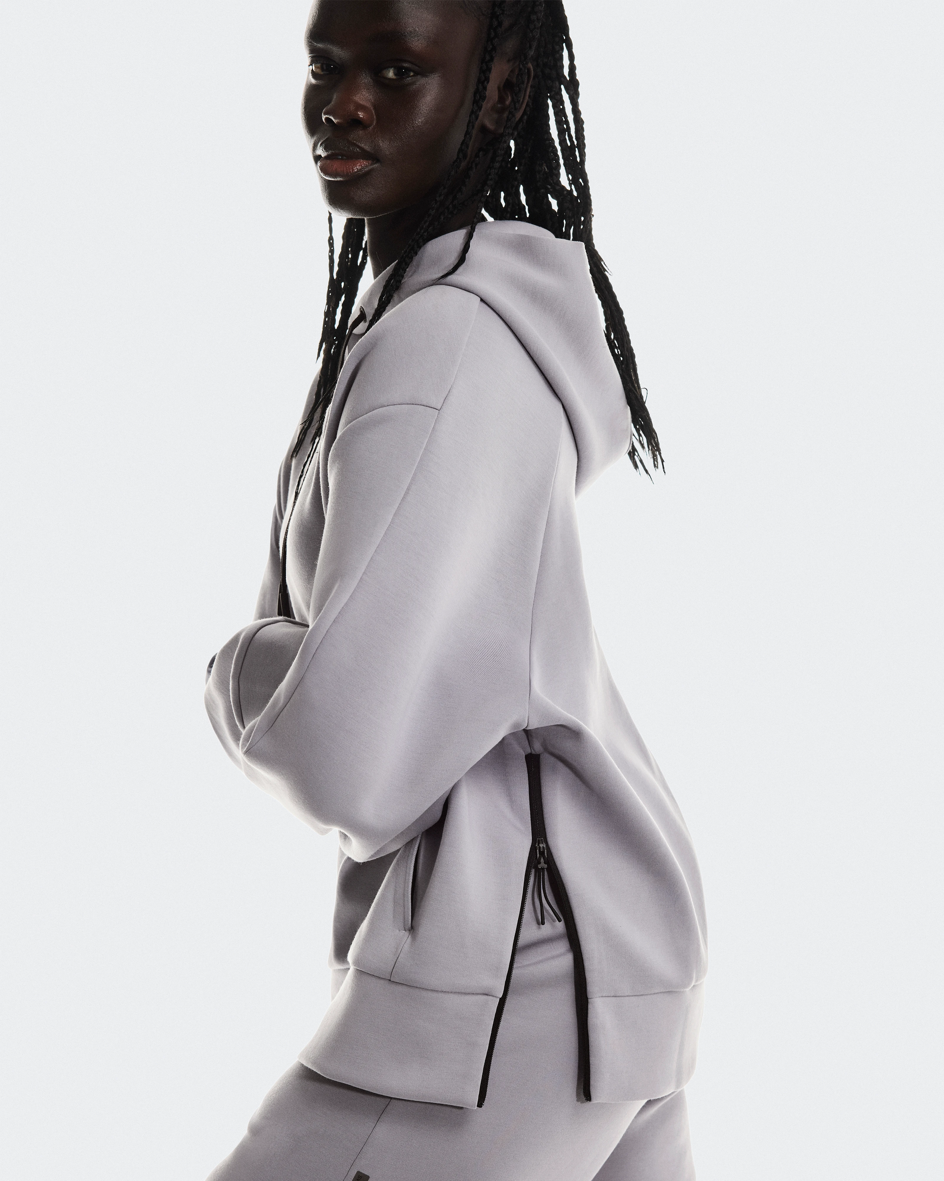 On Focus Tech Hoodie Lilac Women Hoodies and sweatshirts