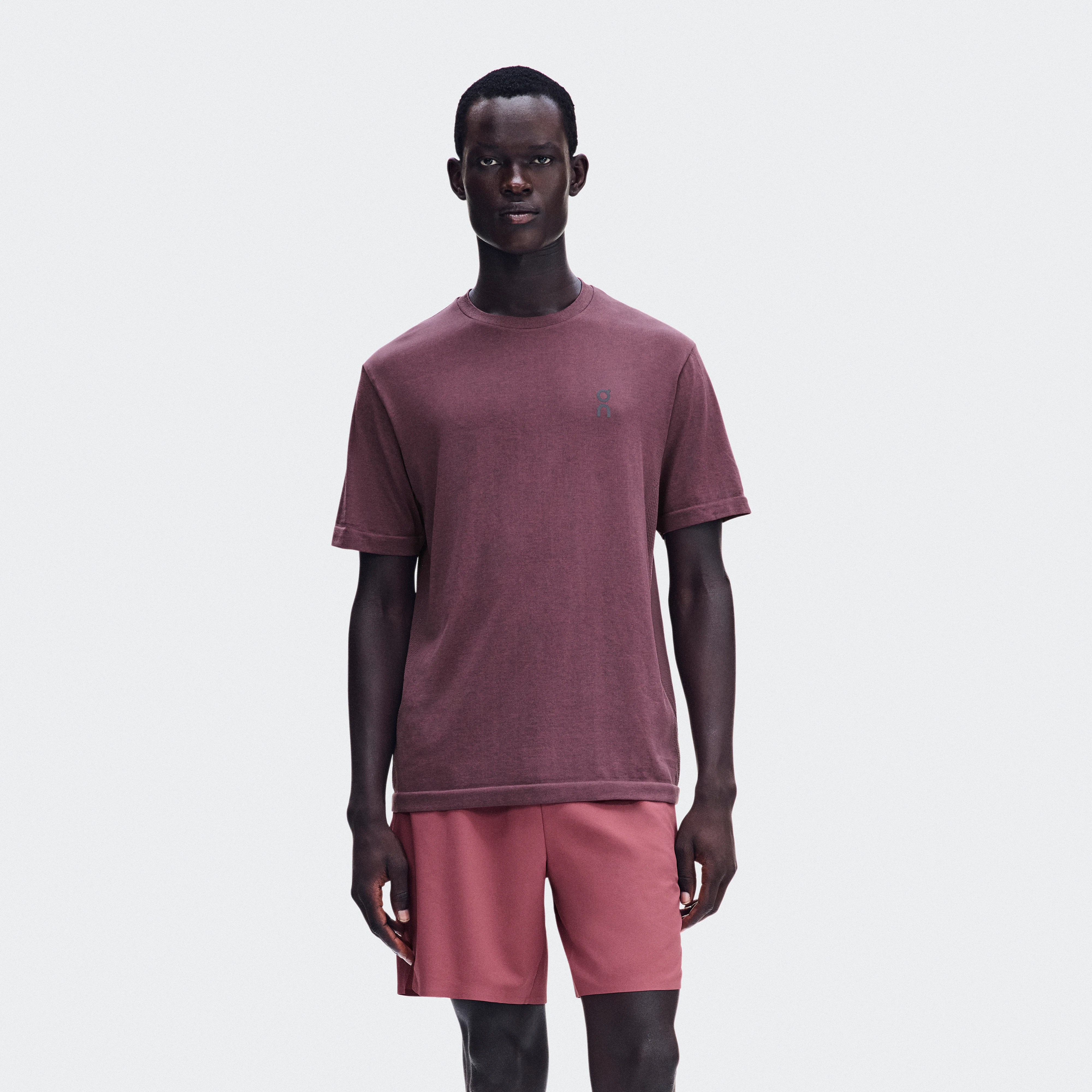 On Train Flex-T Barberry Heather Men – High-intensity training Tops and t-shirts