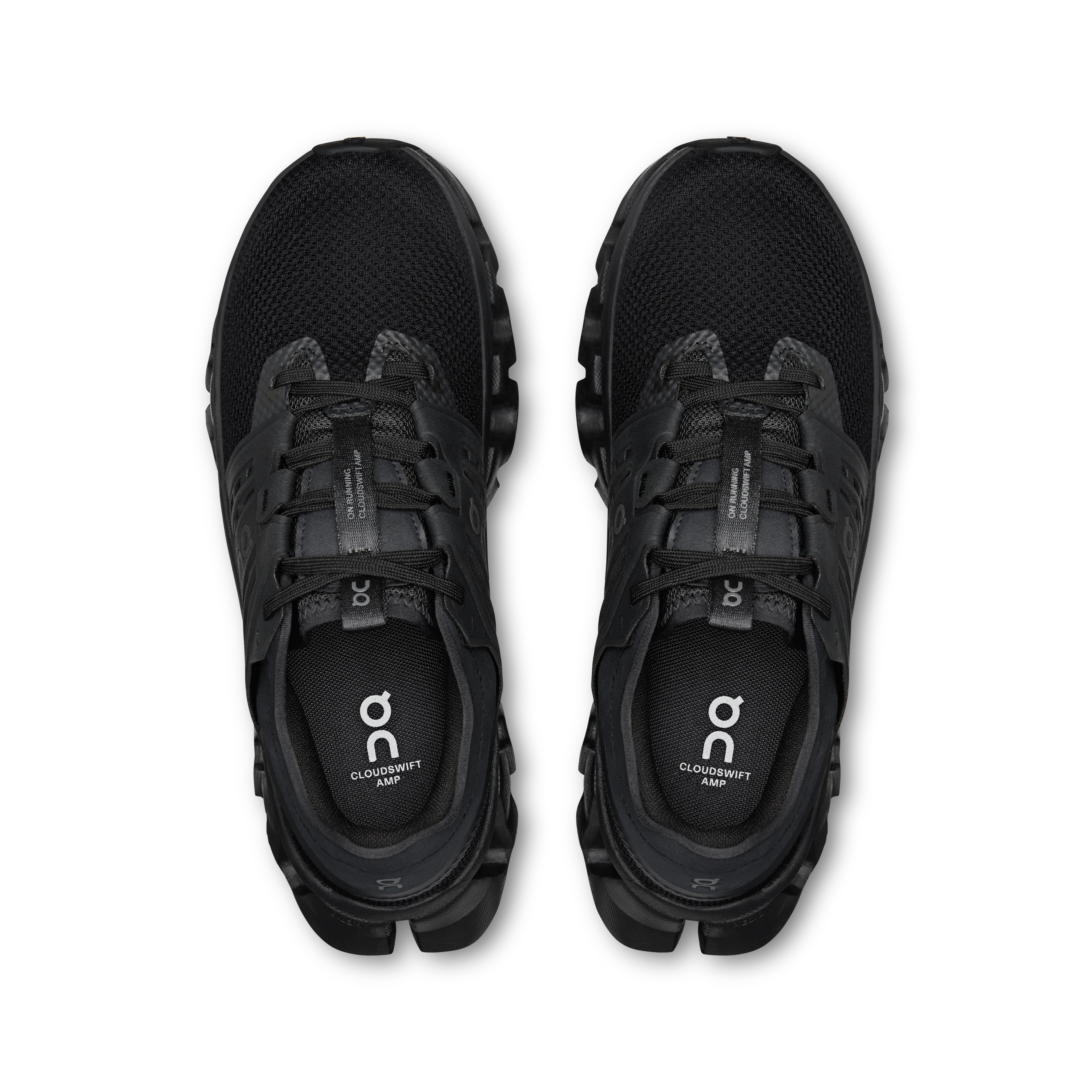 On Cloudswift Amp Black & Black ウィメンズ ロードランニング シューズ