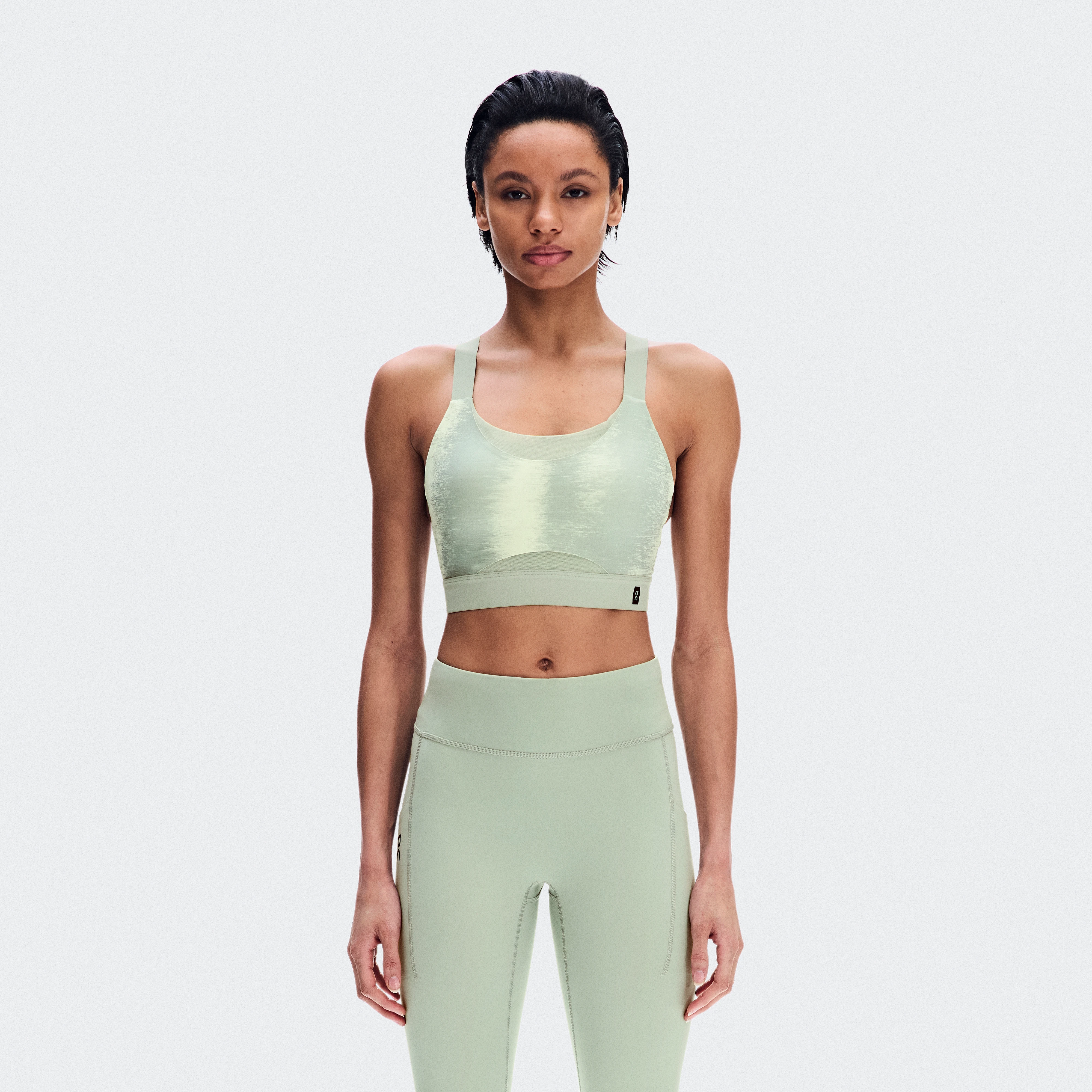 On Performance Bra Terra Seedling & Tin Women – Running, medium support Bras