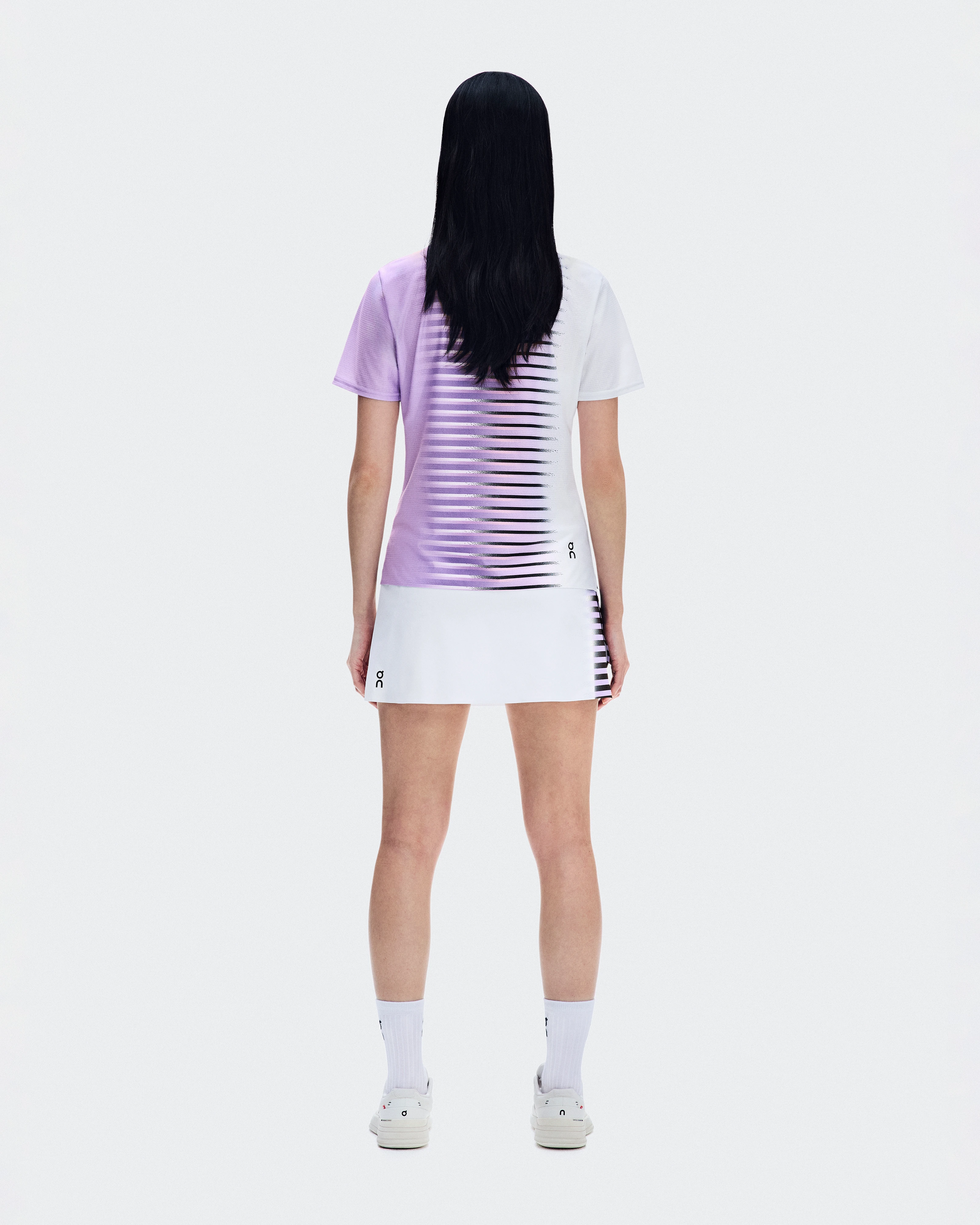 On Court-T Edge Bloom & White Women Tops and t-shirts
