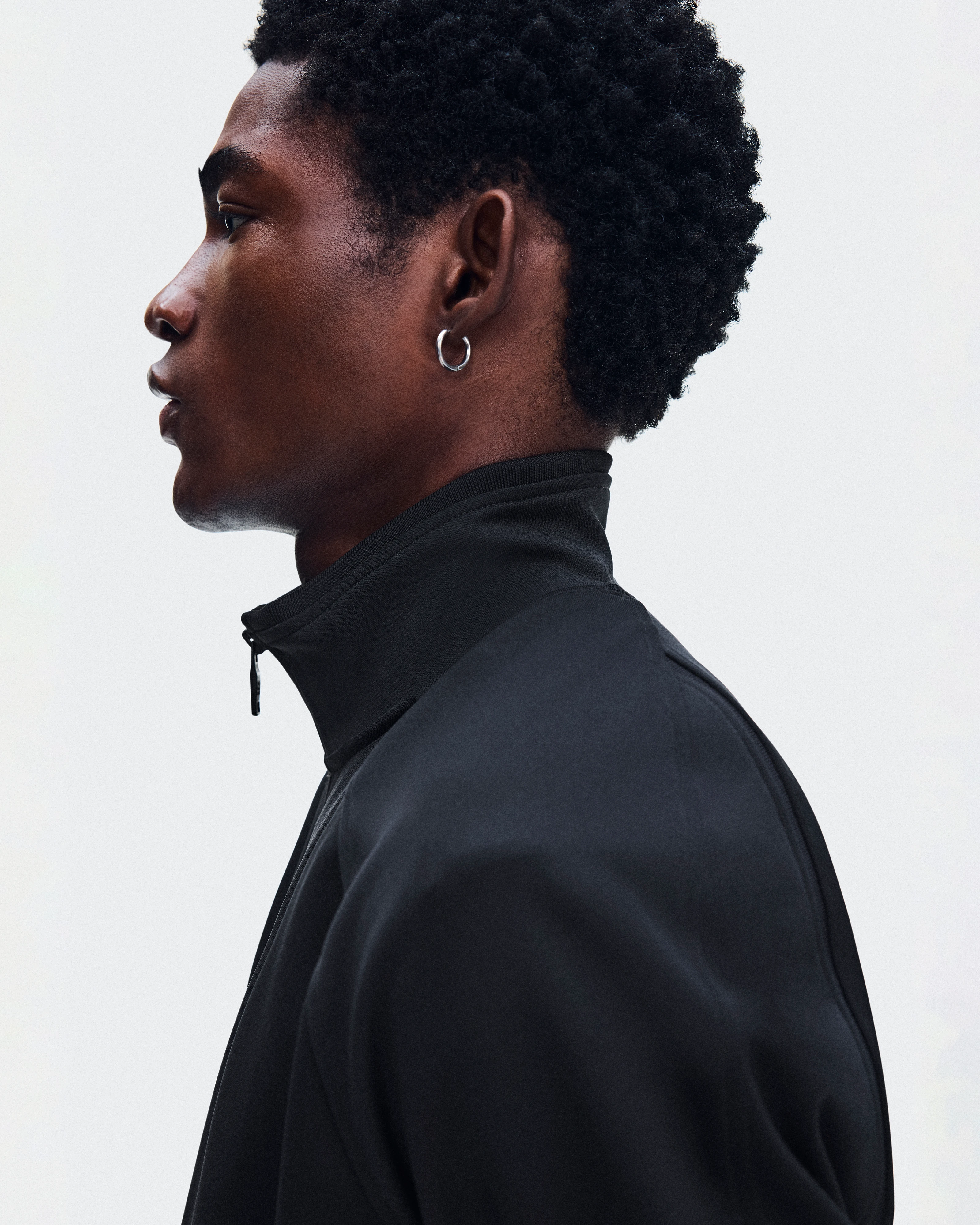 On Courtside Full-Zip Black Men Jackets