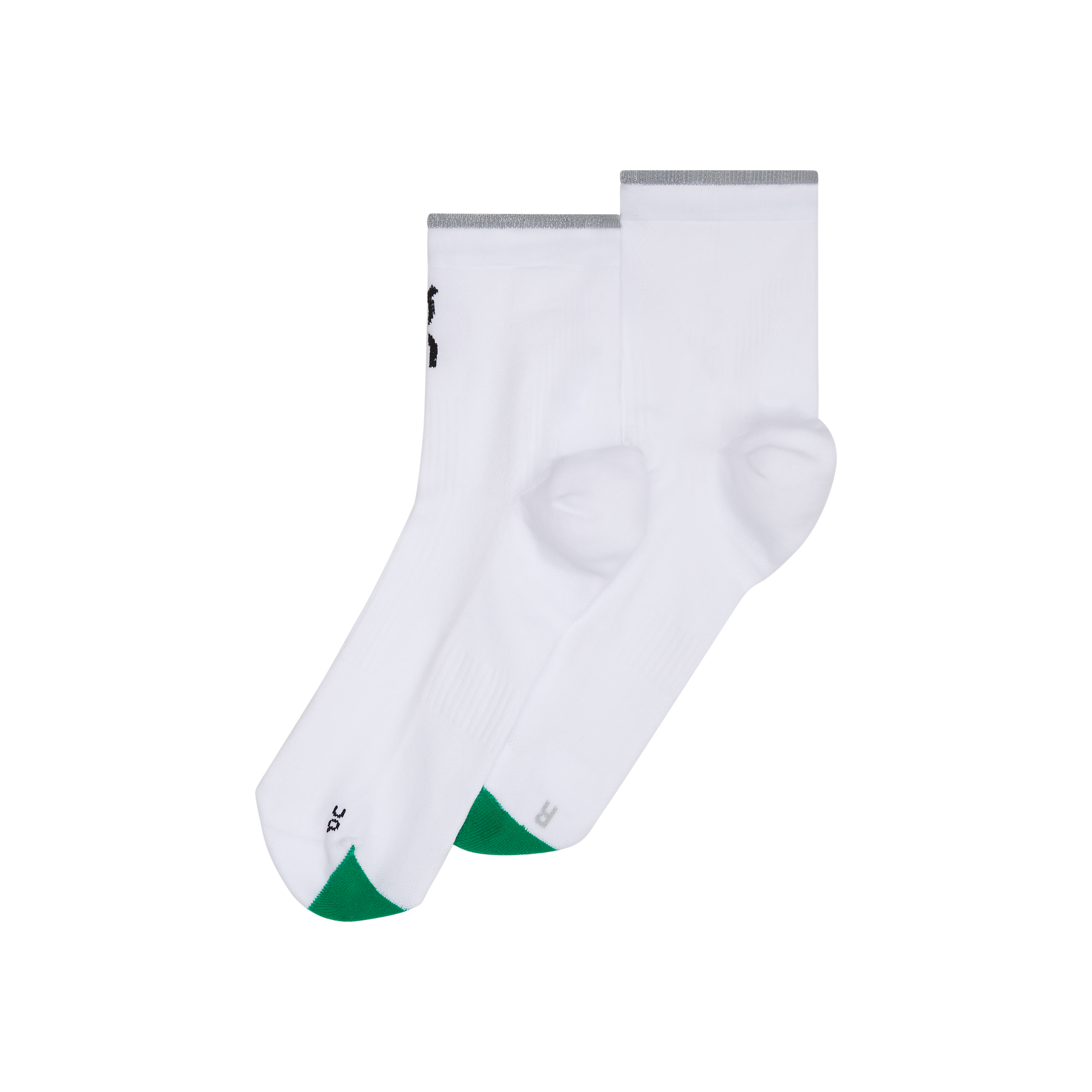 Elite Run Sock Mid in White/Ivory