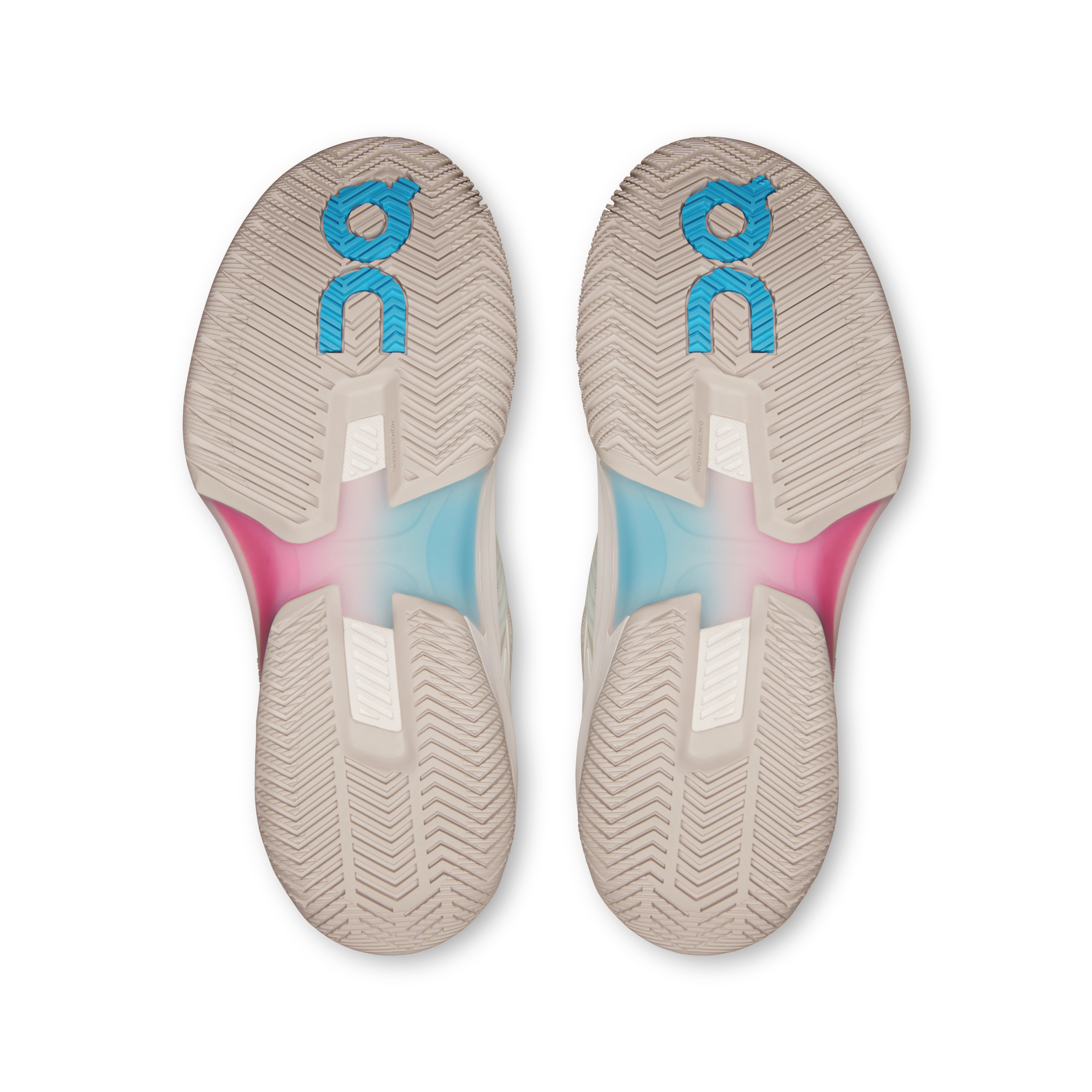On THE ROGER Pro Fire White & Pink Women Tennis Shoes
