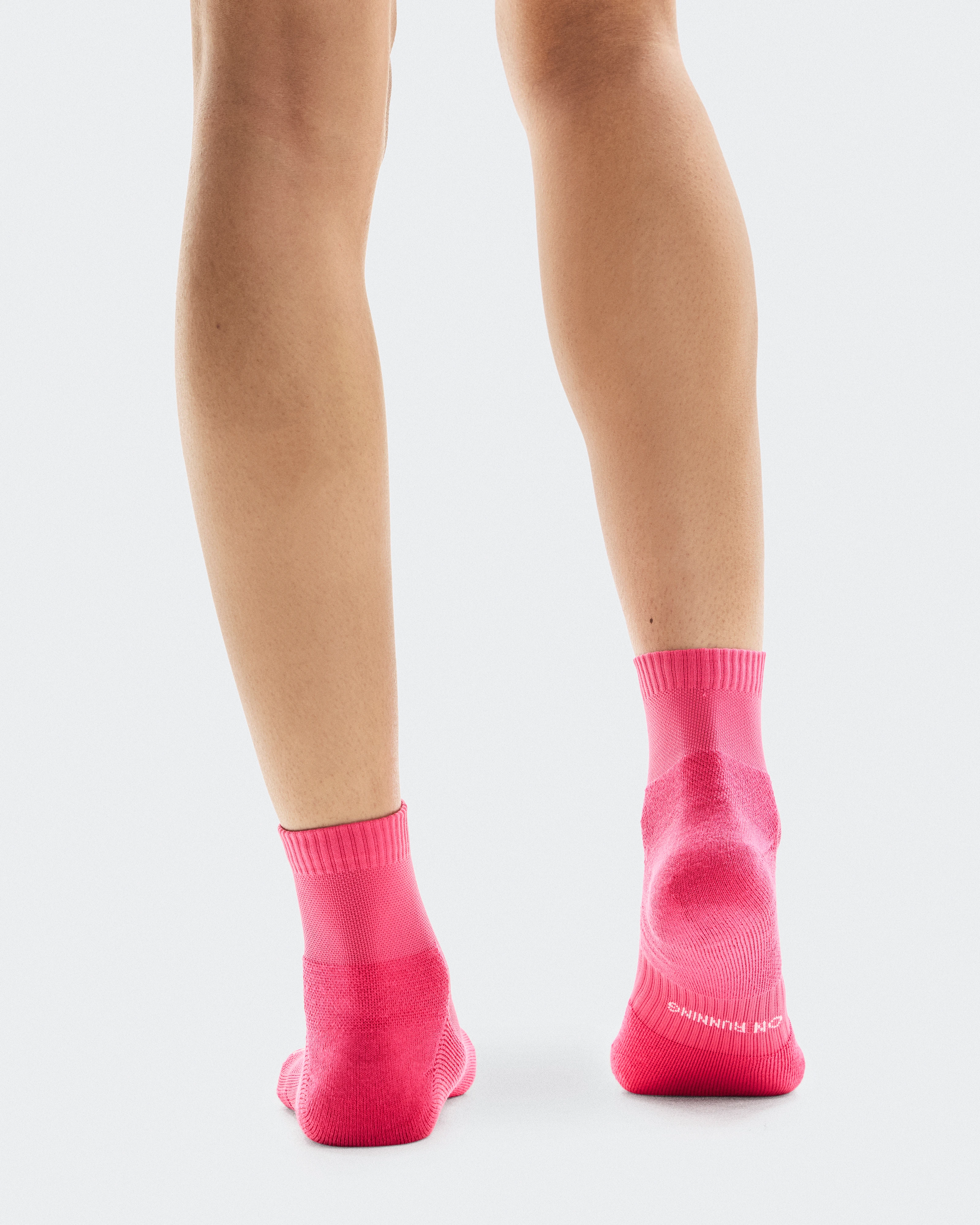 On Core Run Sock Mid 2P Flame & Pink Unisex Socks