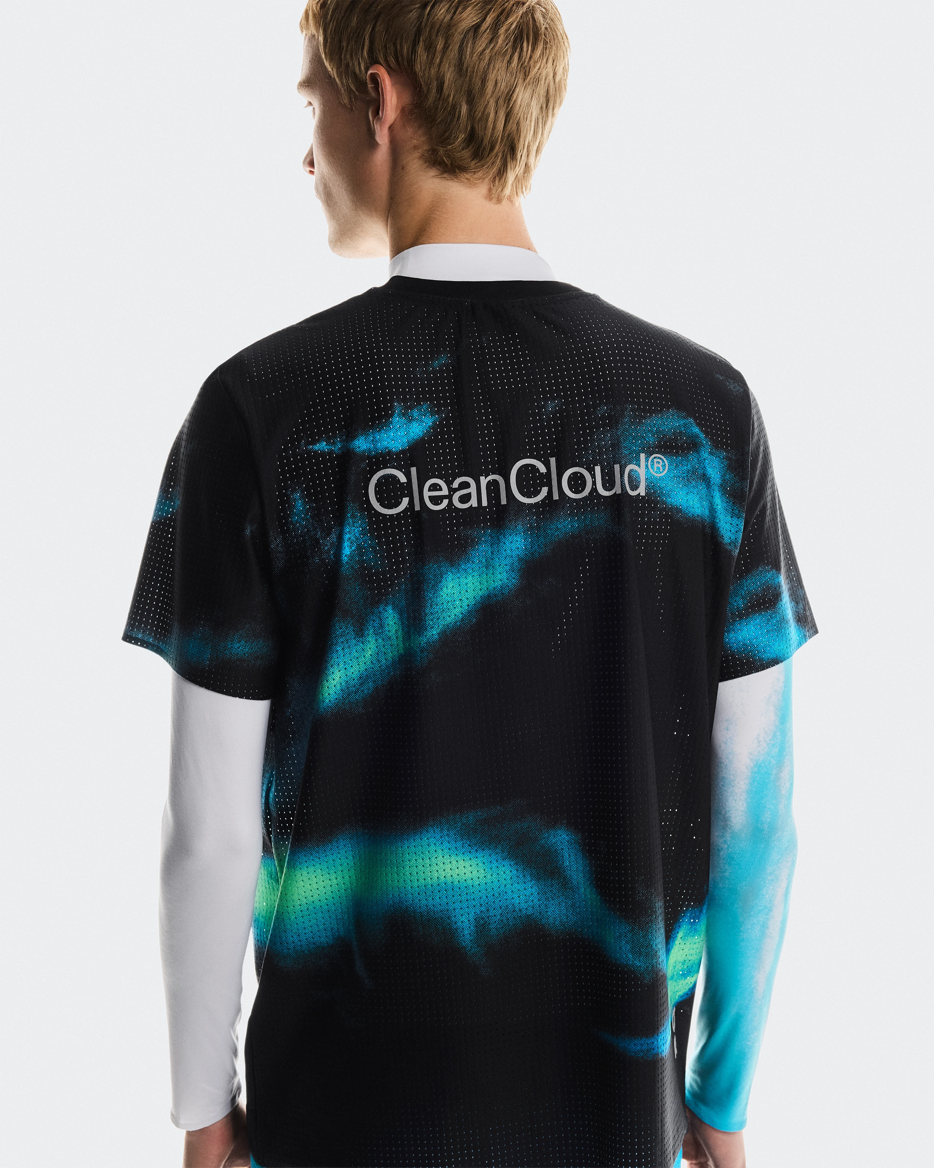 On Pace Mesh-T Black & Horizon Men Tops and t-shirts