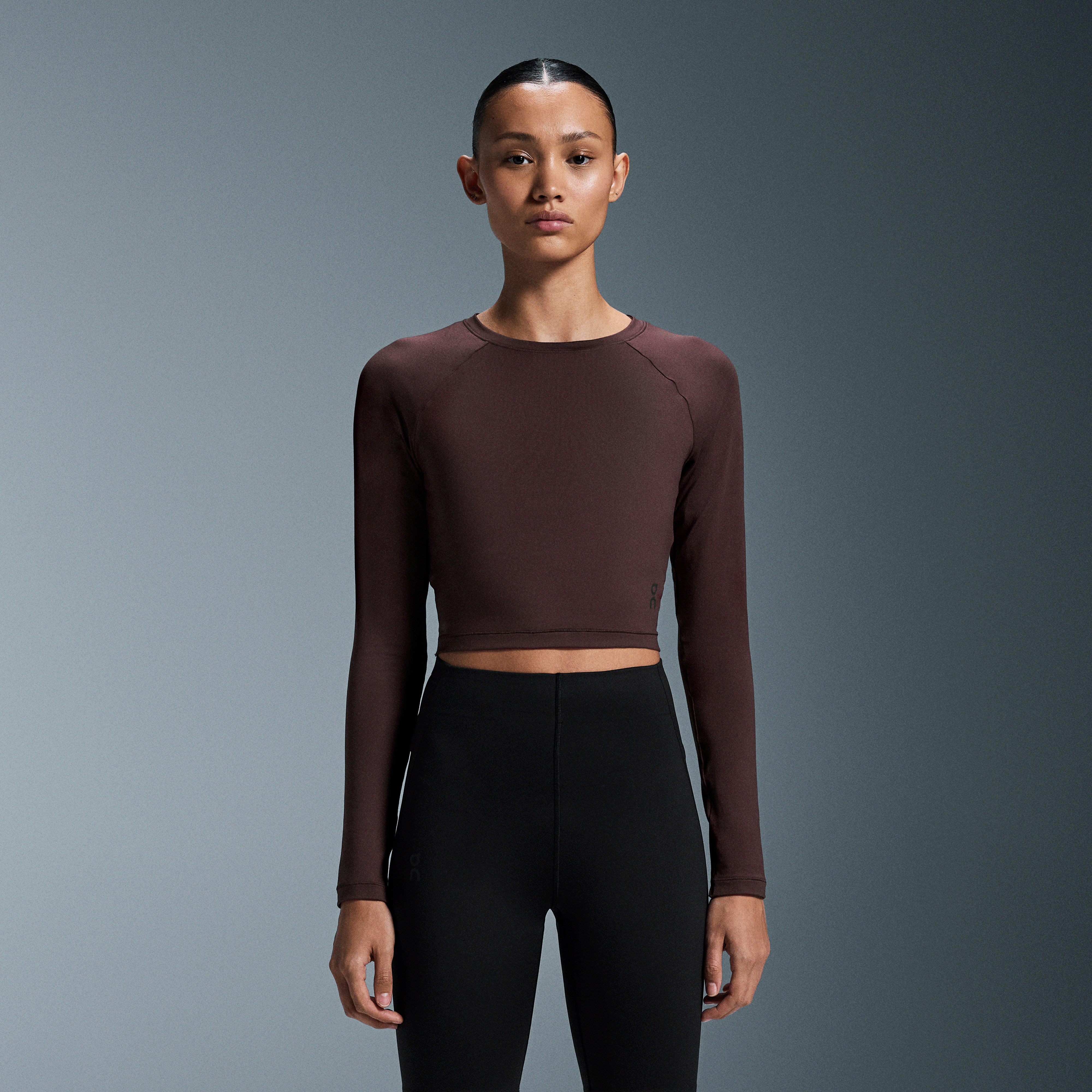 Movement Long-T Crop Long-Sleeve Shirt in Mulberry