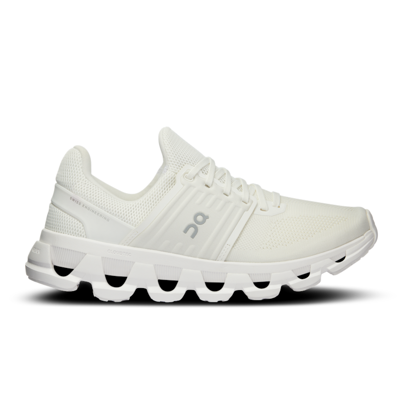 On Women's Cloudswift 3 AD Lifestyle Shoe in Undyed/White, Size: 3, Recycled Polyester ️