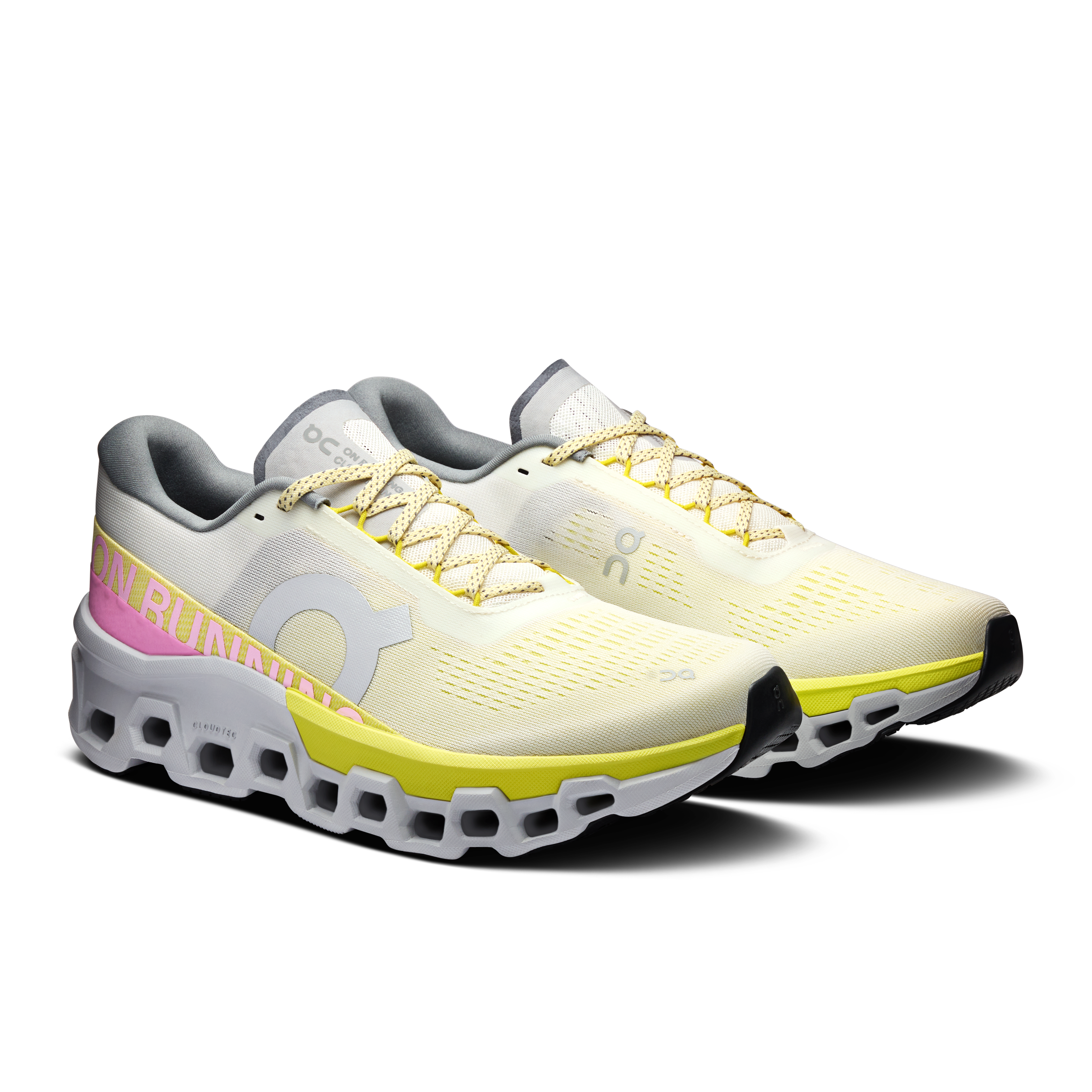 On Cloudmonster 2 Ivory & Lime Men Road running Shoes