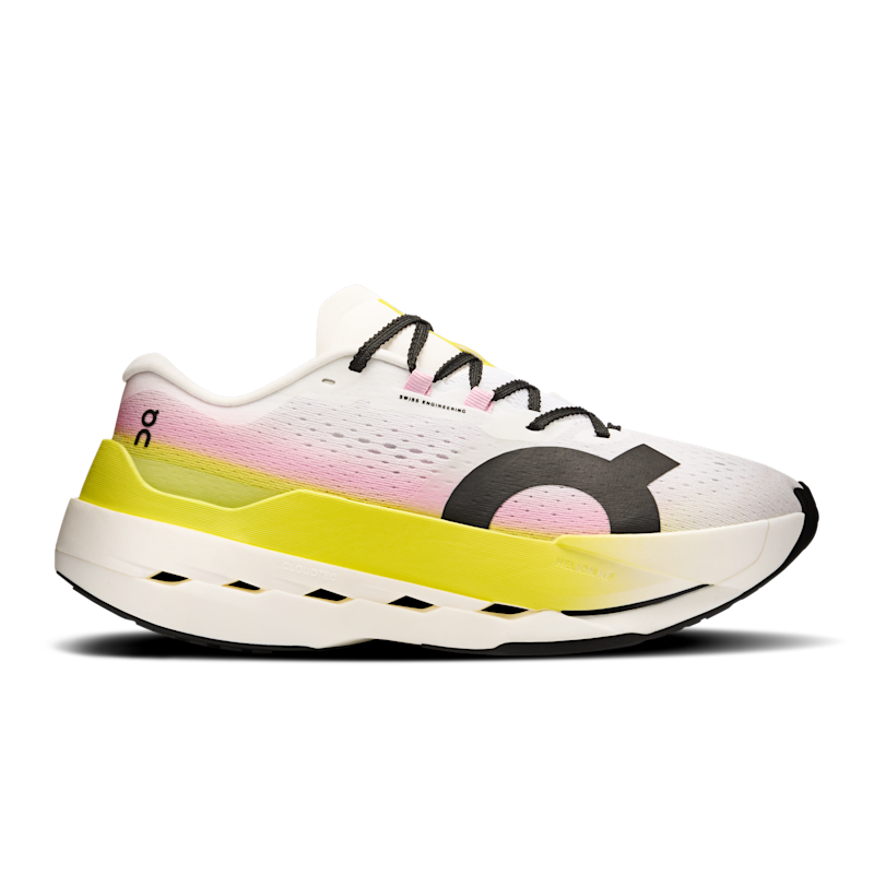 On Cloudboom Max, Lime/Raspberry, Women