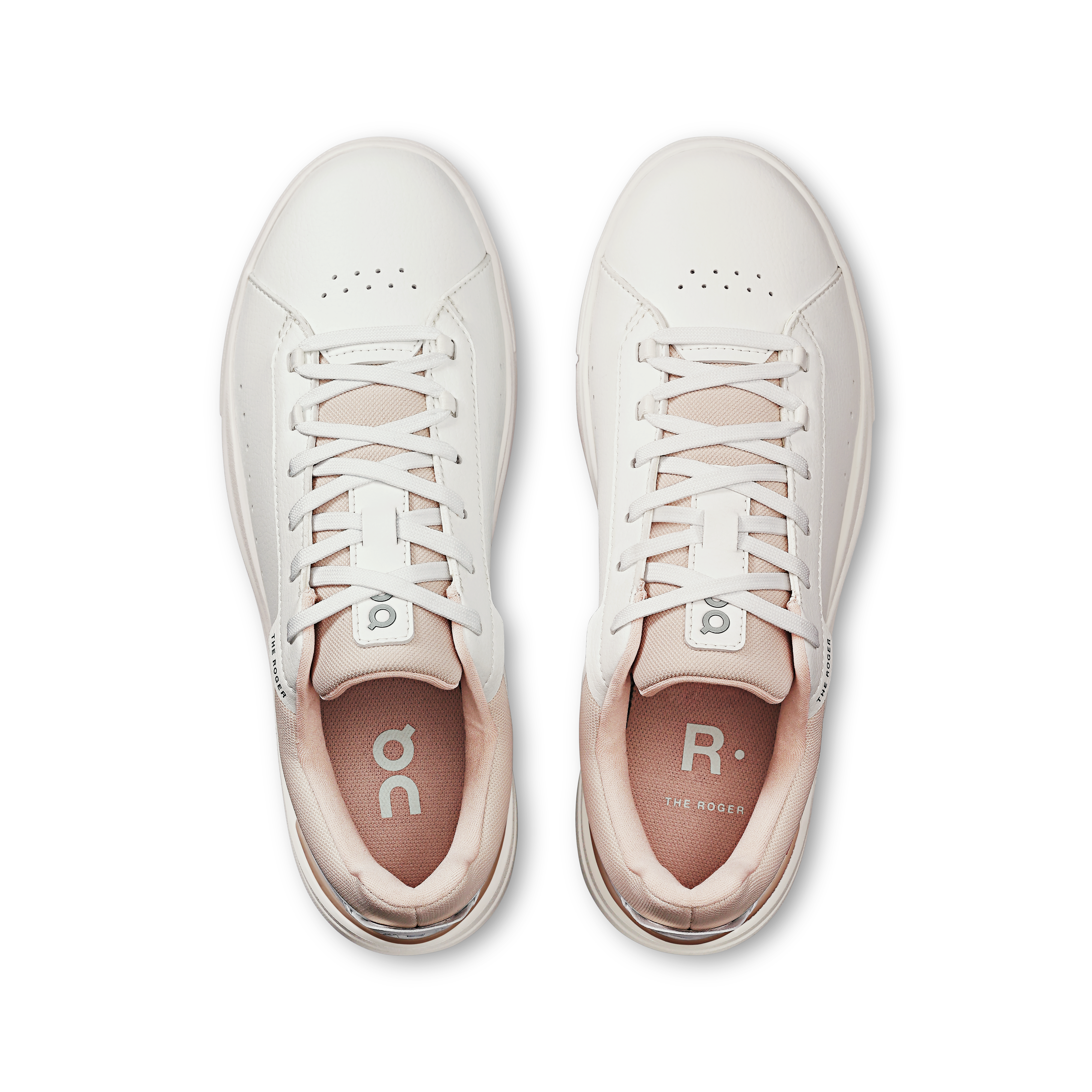 On THE ROGER Advantage White & Rosehip Women Tennis Shoes