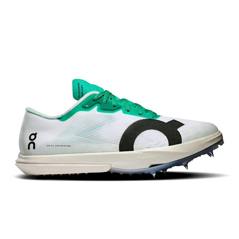On Women's Cloudspike Amplius 2 Track & Field Shoe in Mint/White, Size: 10.5, Recycled Polyester
