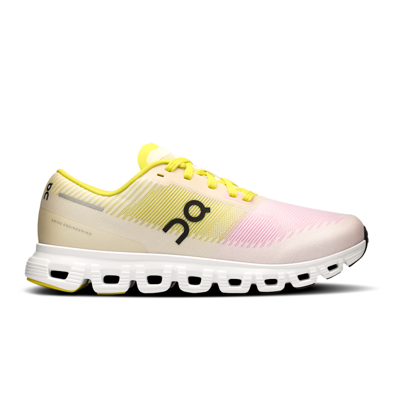 On Cloud 6 Push Zapatillas Lifestyle para Mujer en Petal/Lime, Talla: 38, Polyester Tpu ️