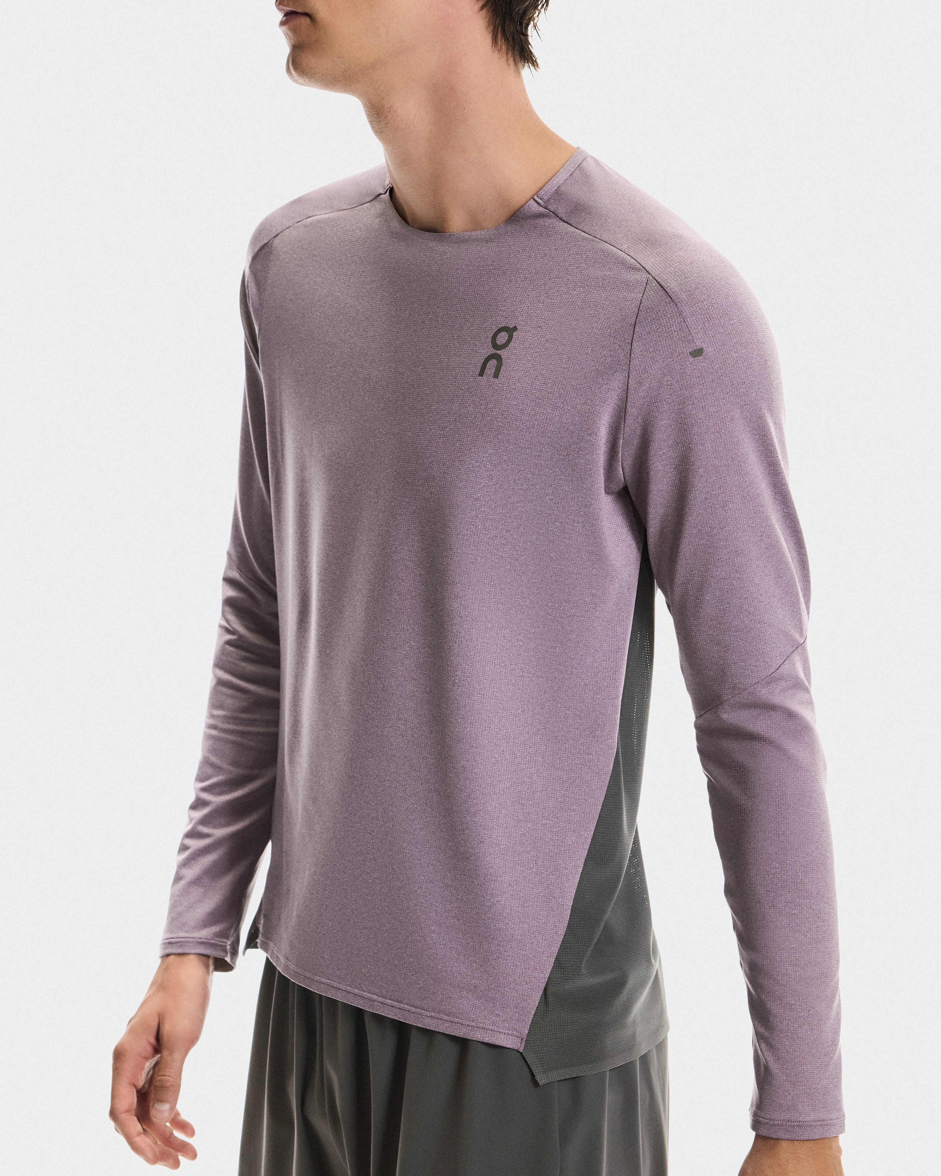 On Performance Long-T Dewberry & Eclipse Men Tops and t-shirts