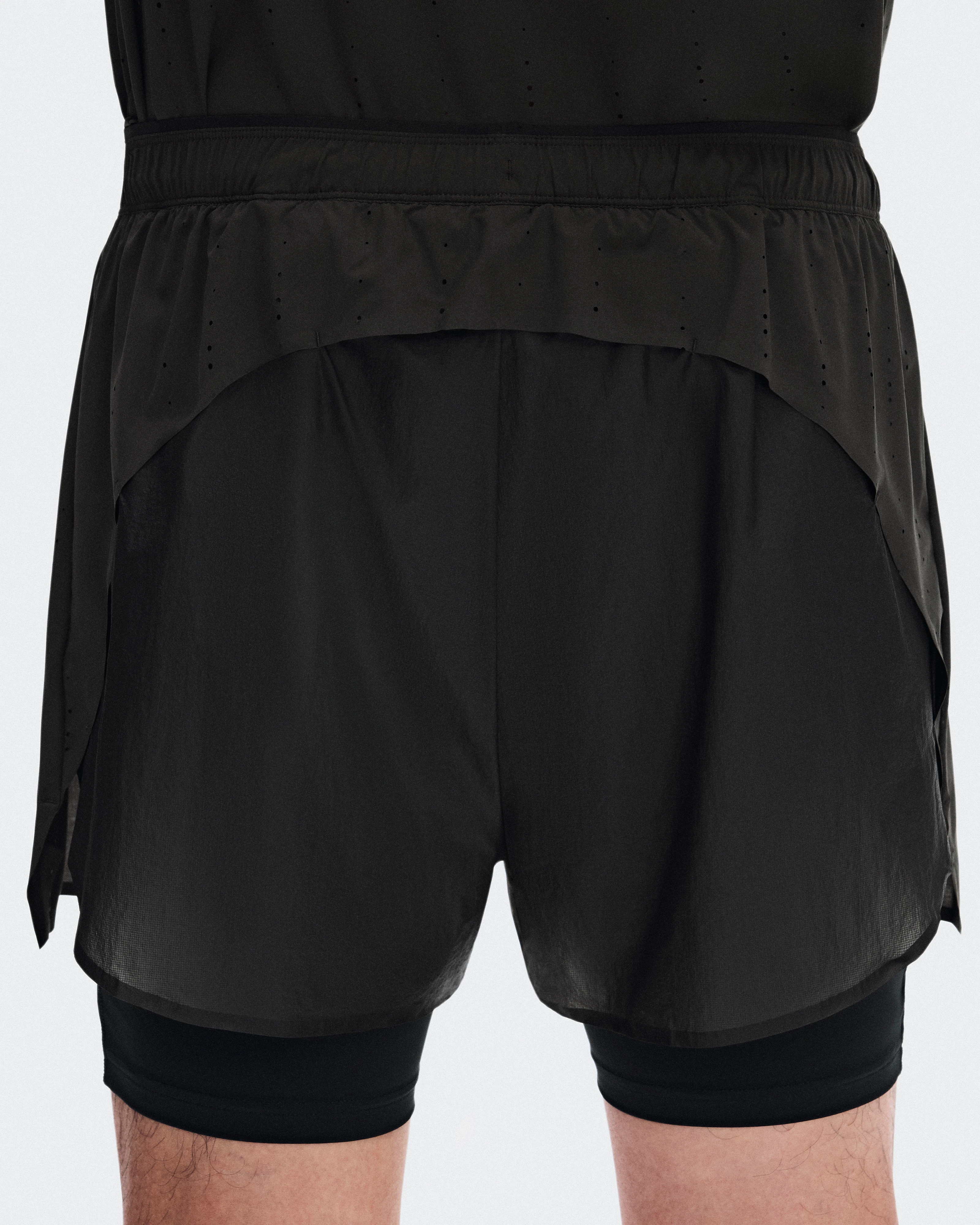 On Zero 2-in-1 Shorts PAF Molasses & Black Men Shorts