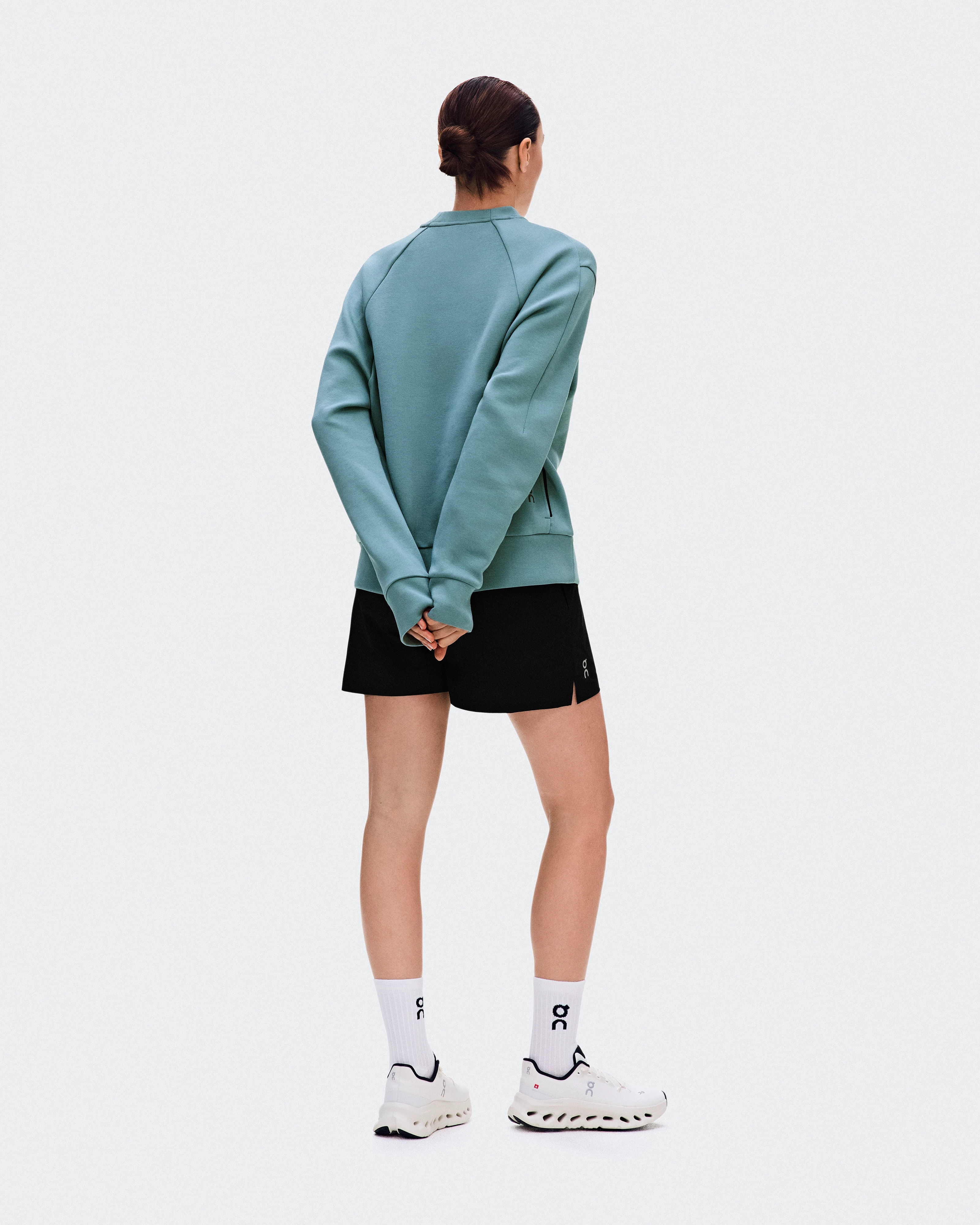 On Focus Tech Crew Agave Women Hoodies and sweatshirts