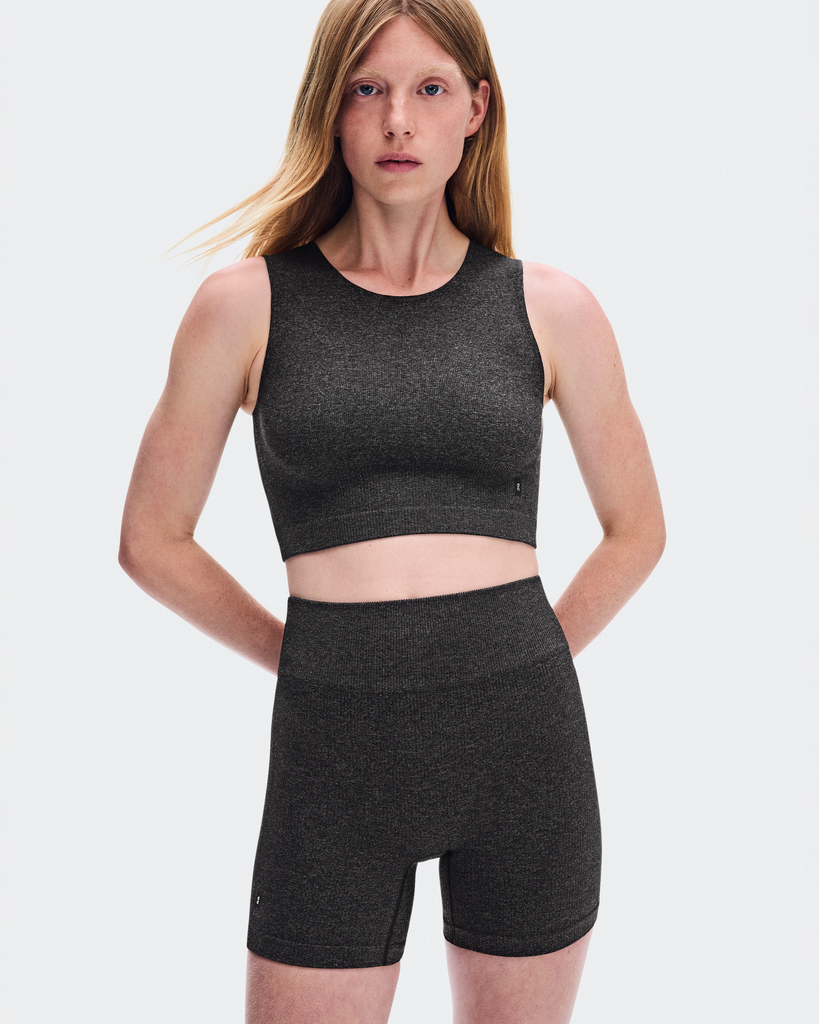 On Studio Knit Shorts Ember Heather Women Tights
