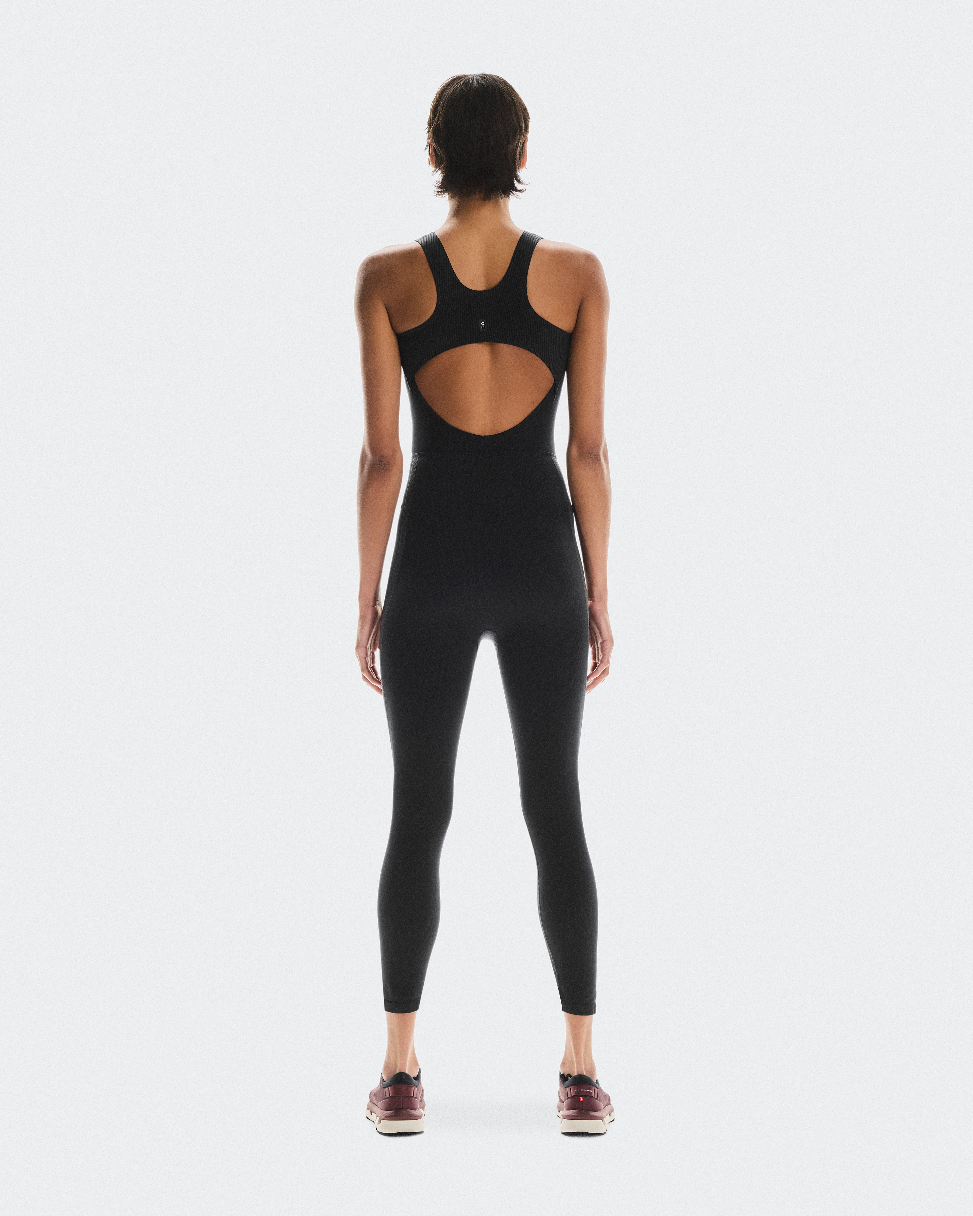 On Studio Knit Bodysuit 7/8 Black & Eclipse Women Bodysuits