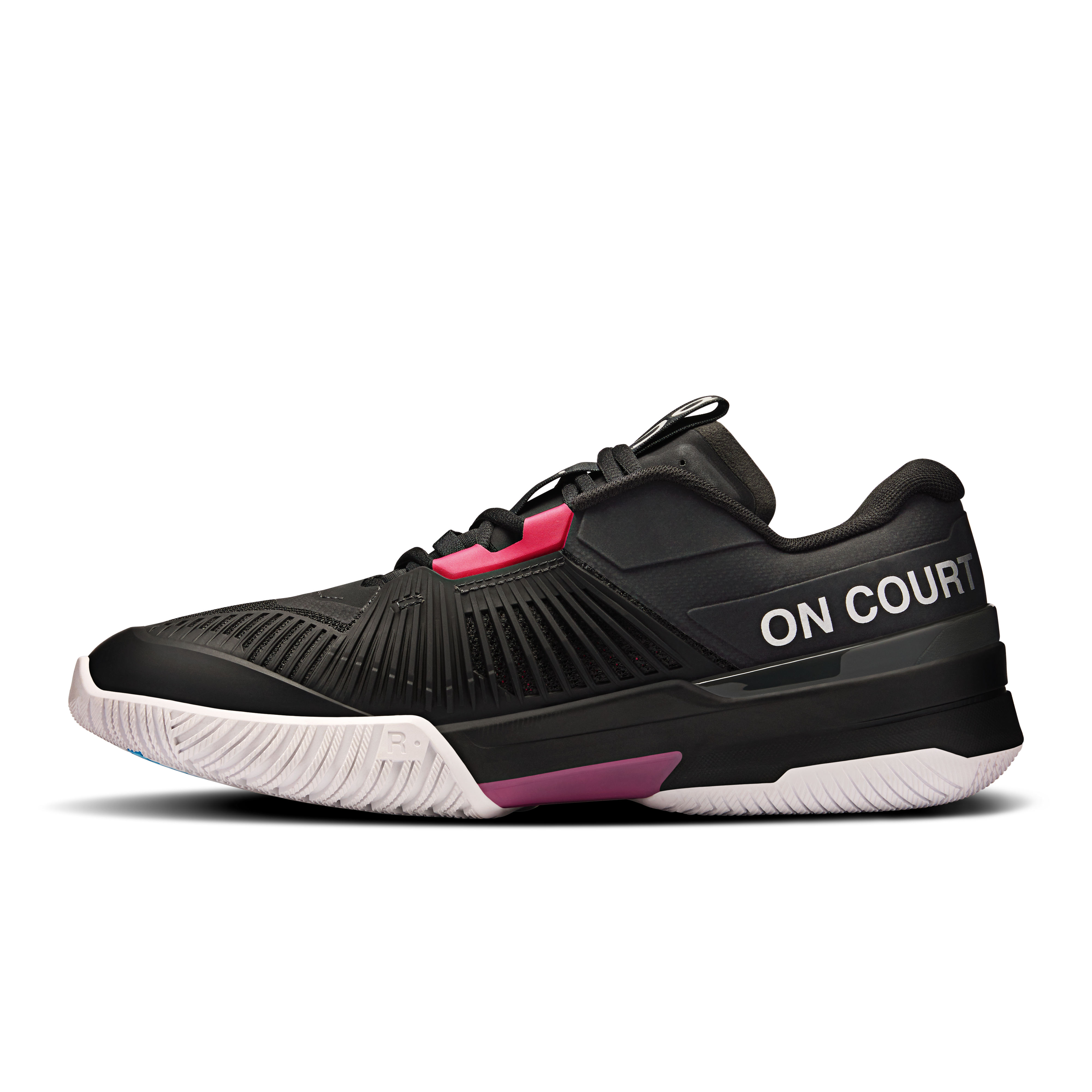 On THE ROGER Pro Fire Black & Pink Herren Tennis Schuhe