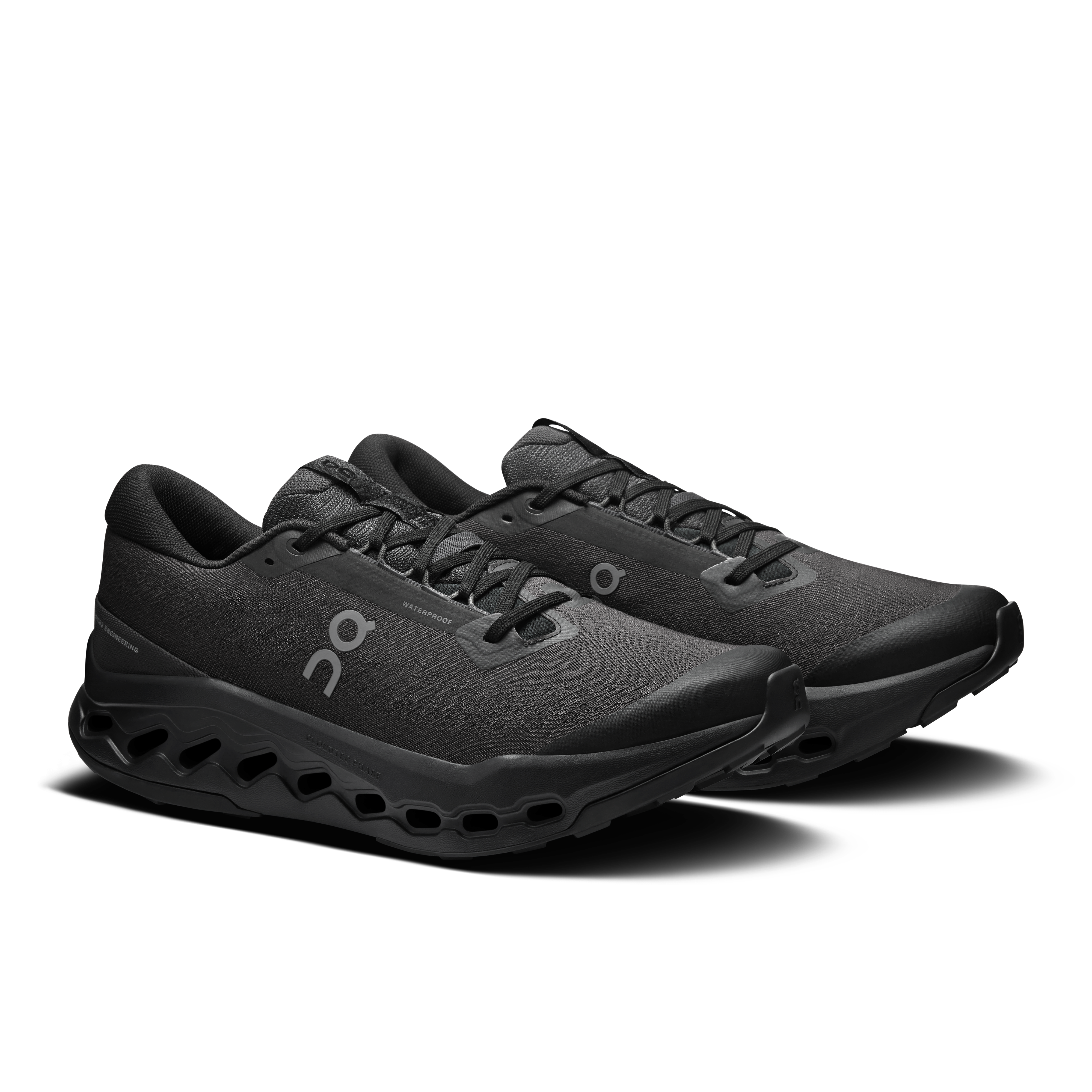 On Cloudsurfer Trail 2 Waterproof Black & Black Herren Trailrunning Schuhe
