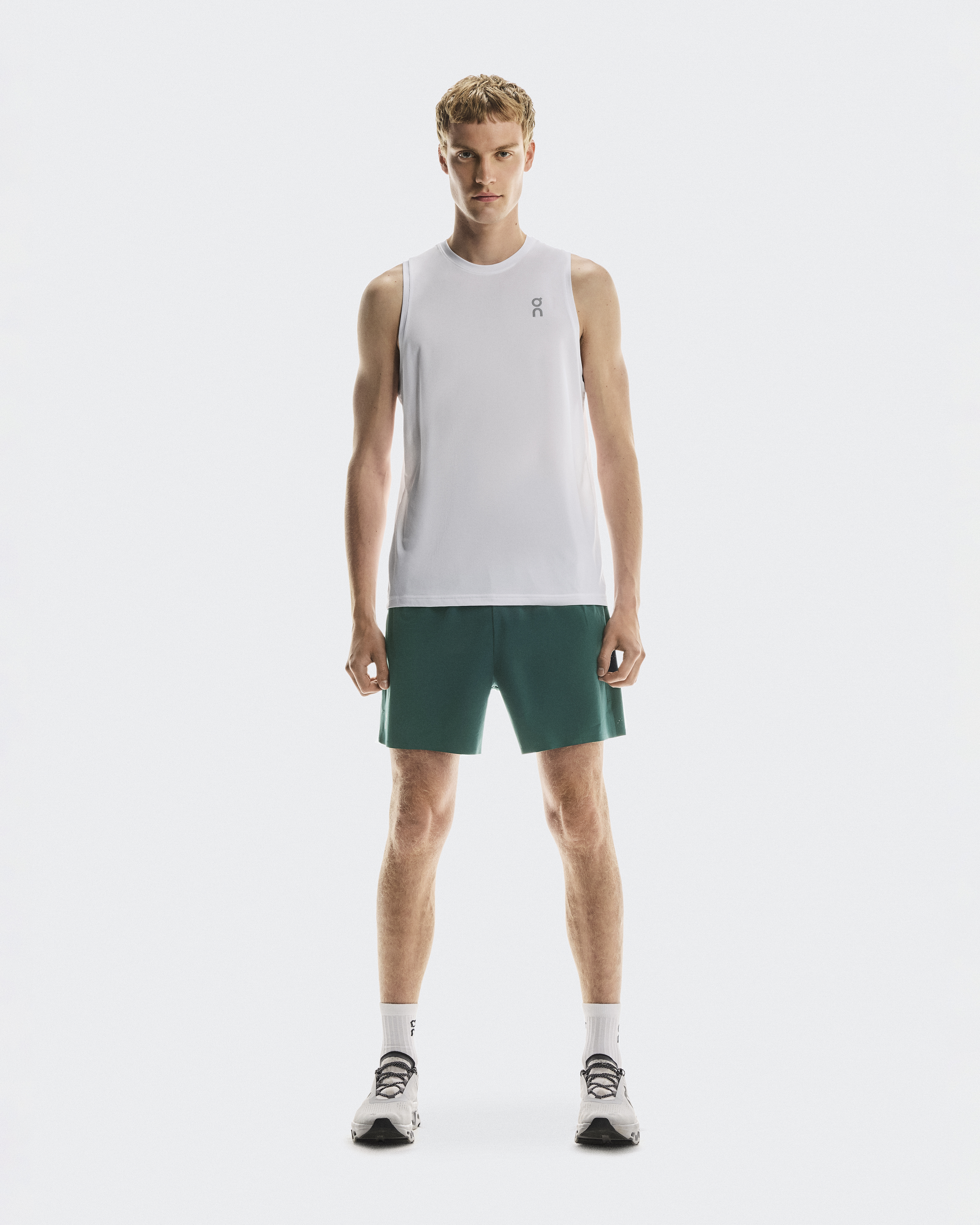 On Men's 5" Performance Shorts in Spirulina, Size: Large, Polyamide/Polyester
