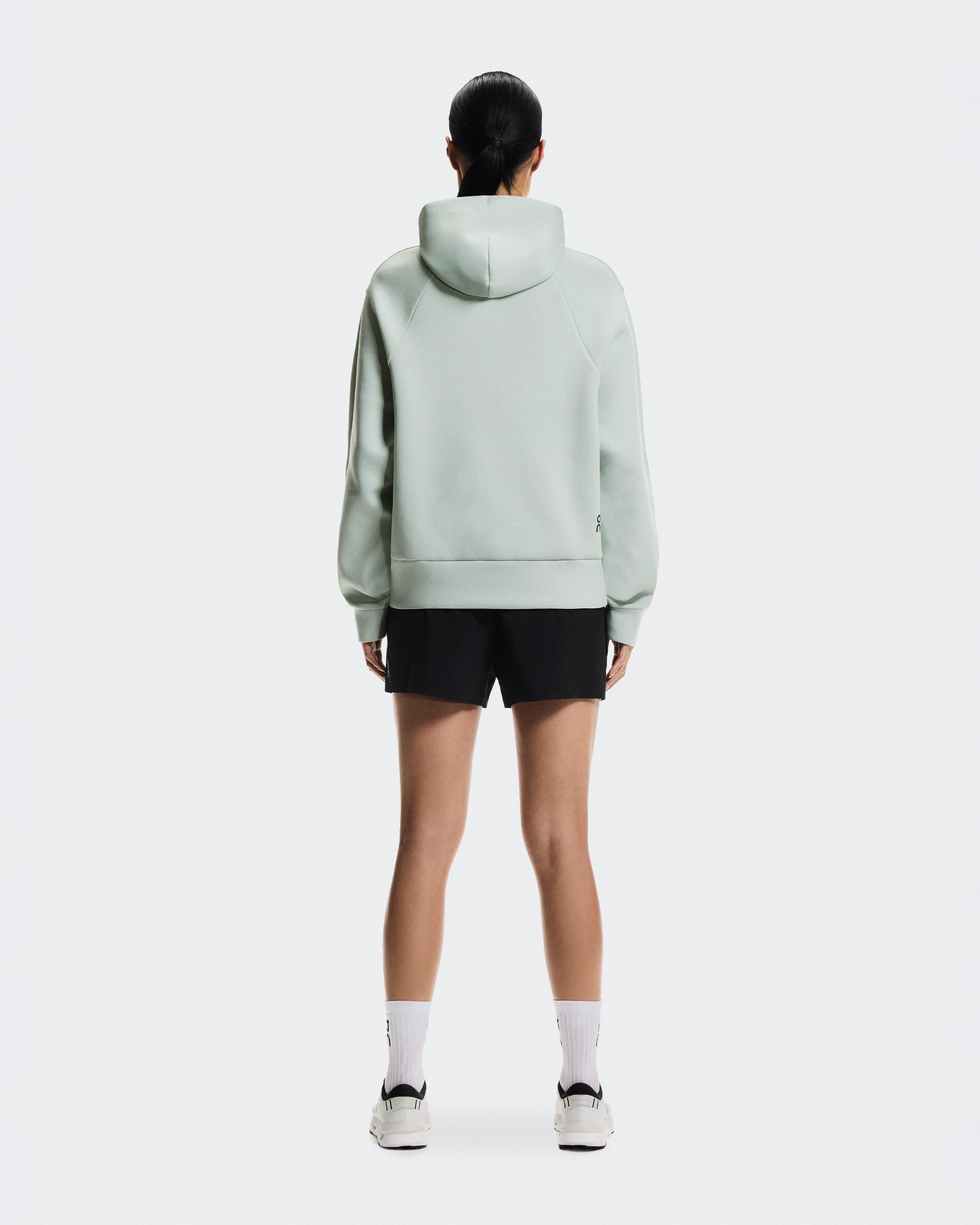 On Focus Tech Hoodie Mineral Women Hoodies and sweatshirts