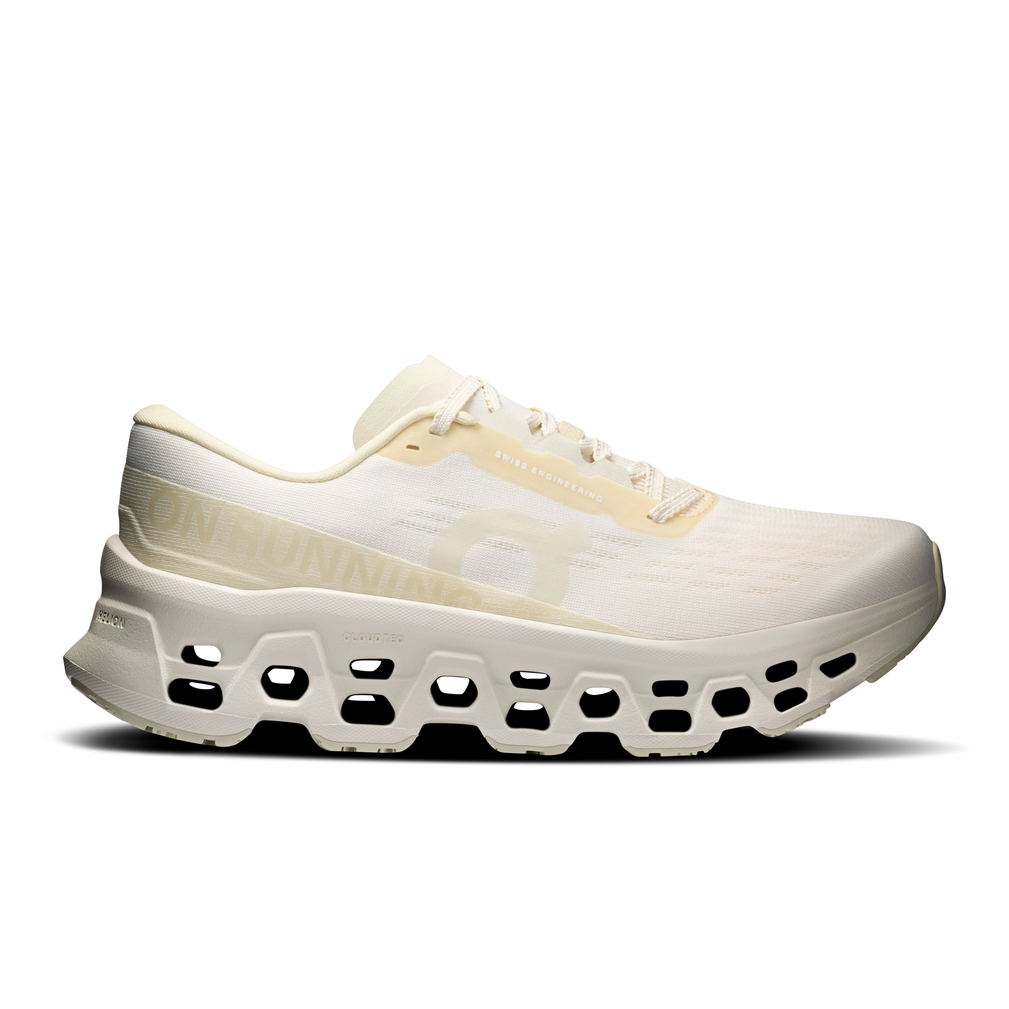 On Cloudmonster 3 LN1 Ivory & Ray Women – Everyday running, responsive ride Shoes