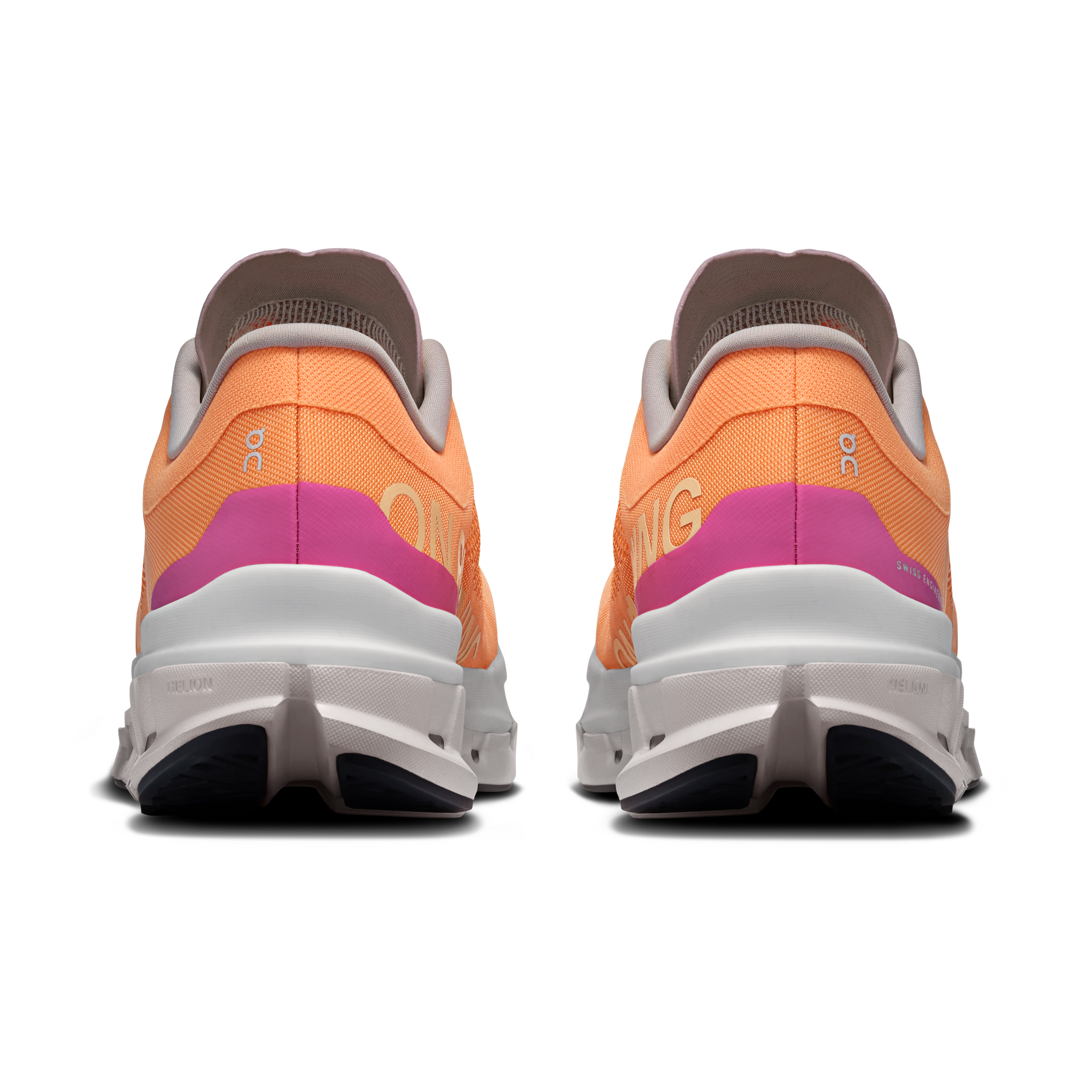 On Cloudflow 5 Tangerine & Silver Women Road running Shoes