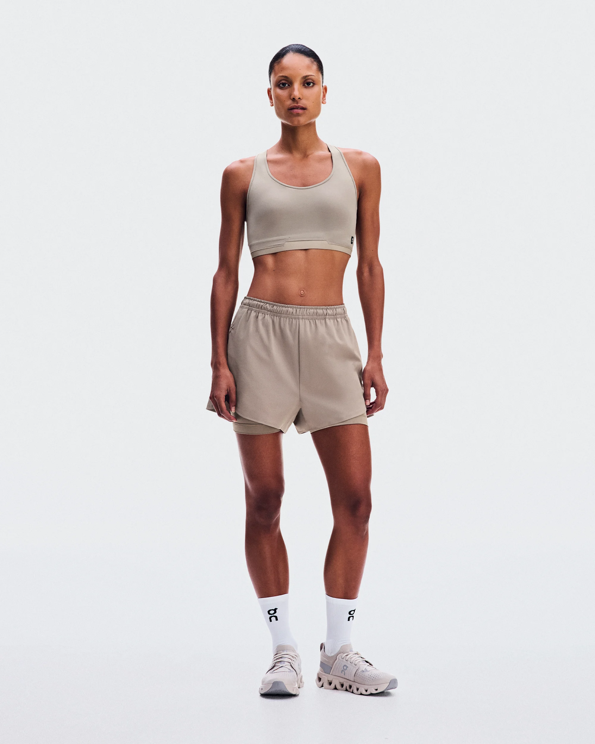 Women's Train 2-in-1 Shorts Clay