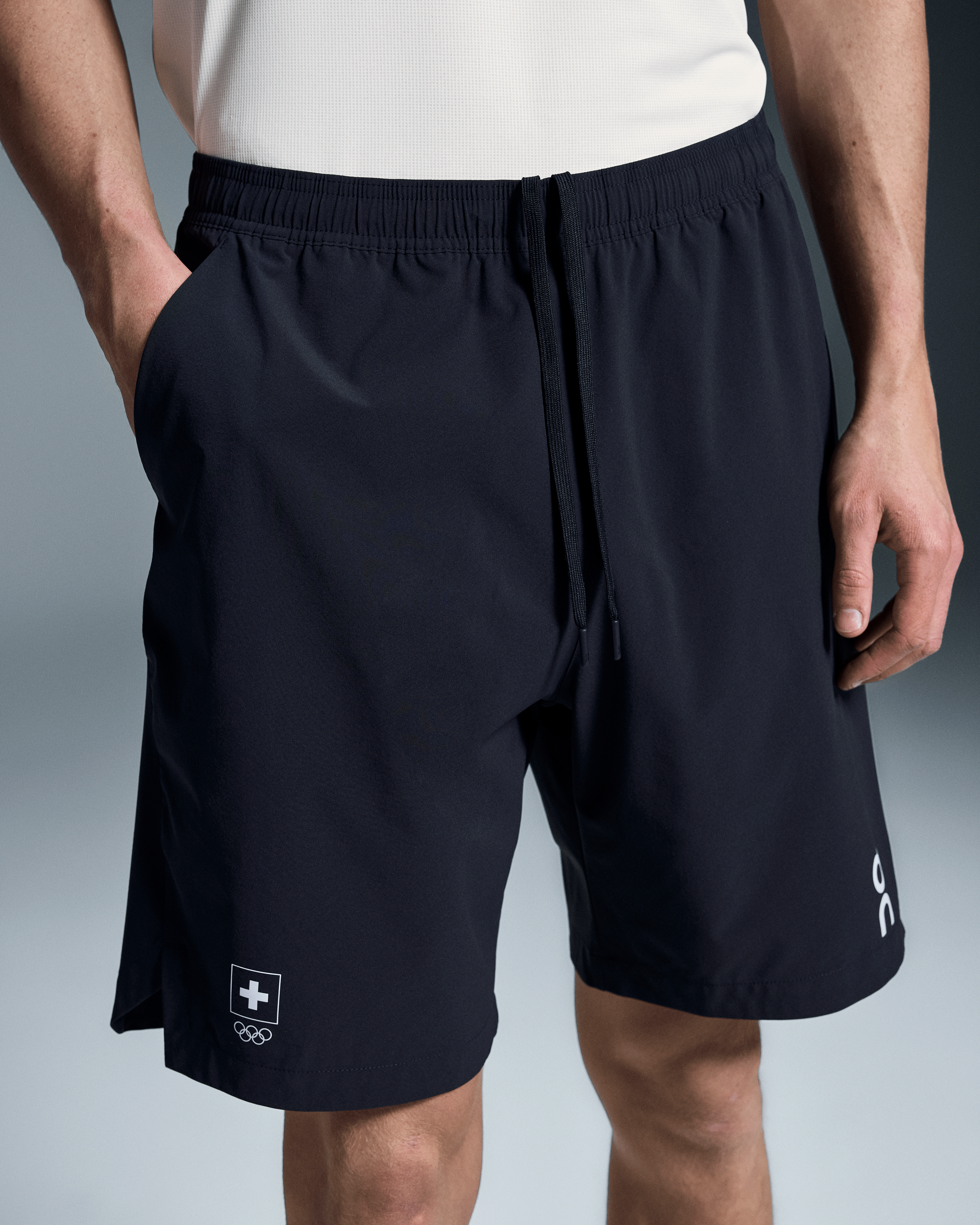 On Swiss Olympic Focus Shorts Ink Homme Shorts