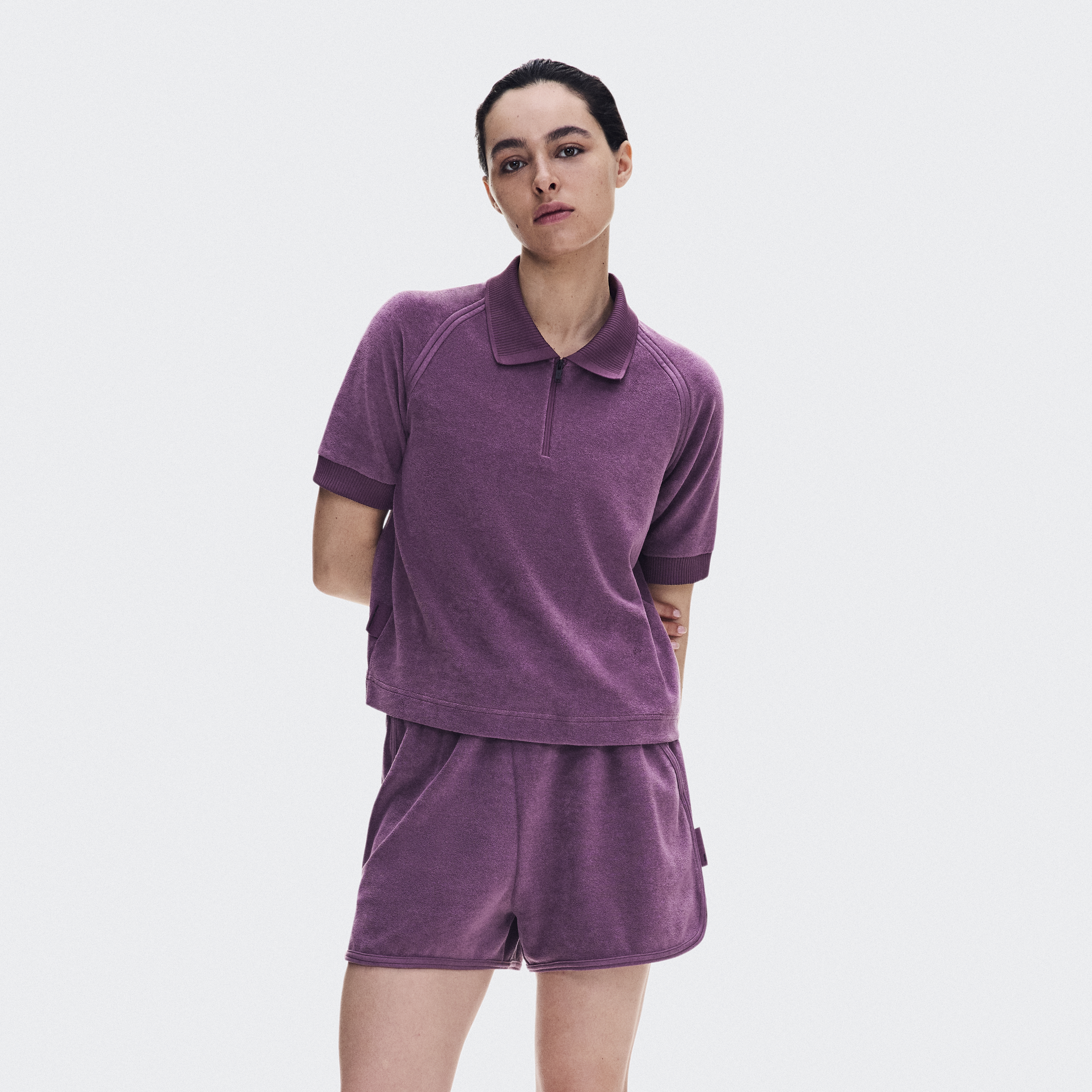Courtside Polo Terry in Cassis