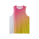 Court Tank Top in White/Lime